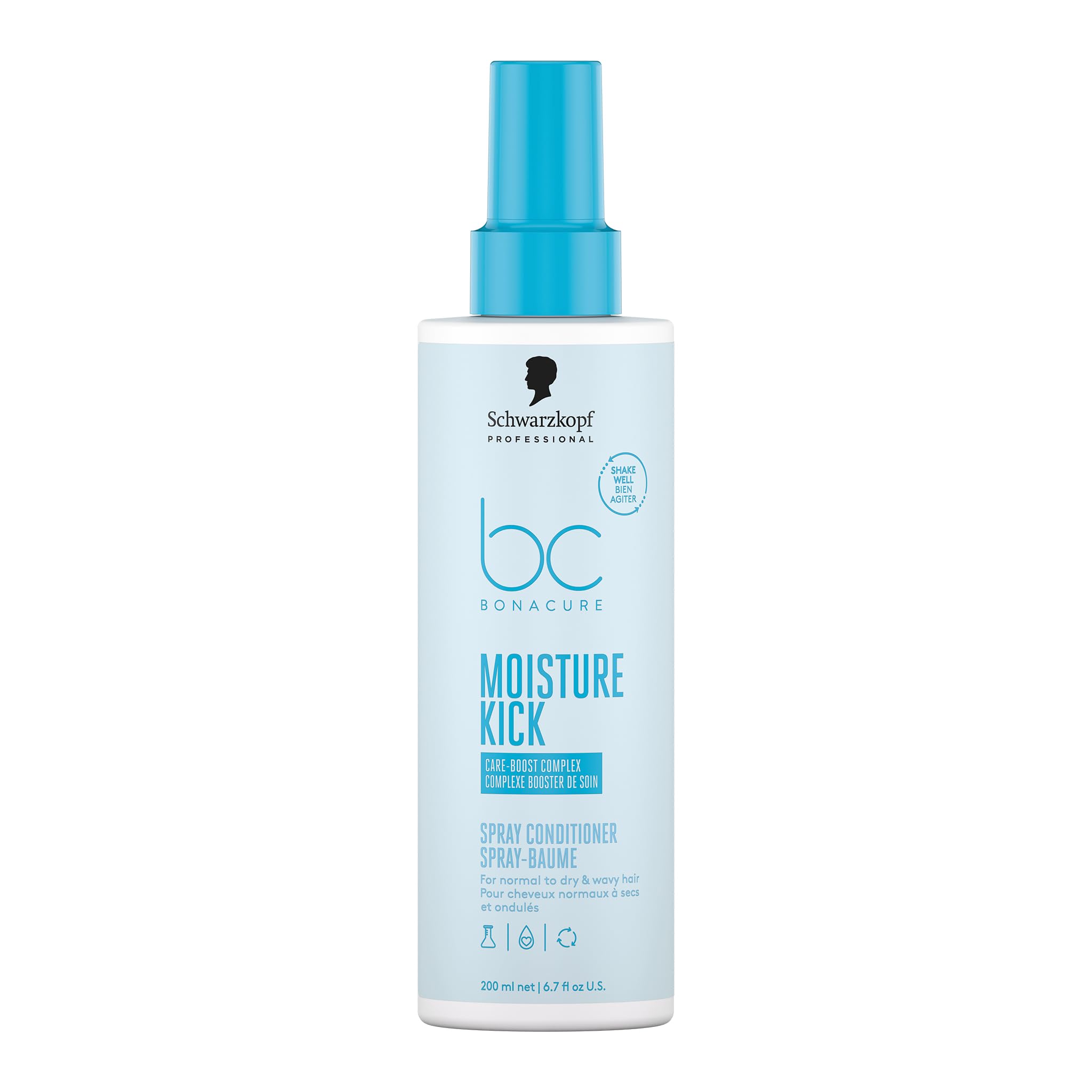 SCHWARZKOPF PROFESSIONAL BC Bonacure Moisture Kick Spray Conditioner Glycerol Clean Performance 200 ml