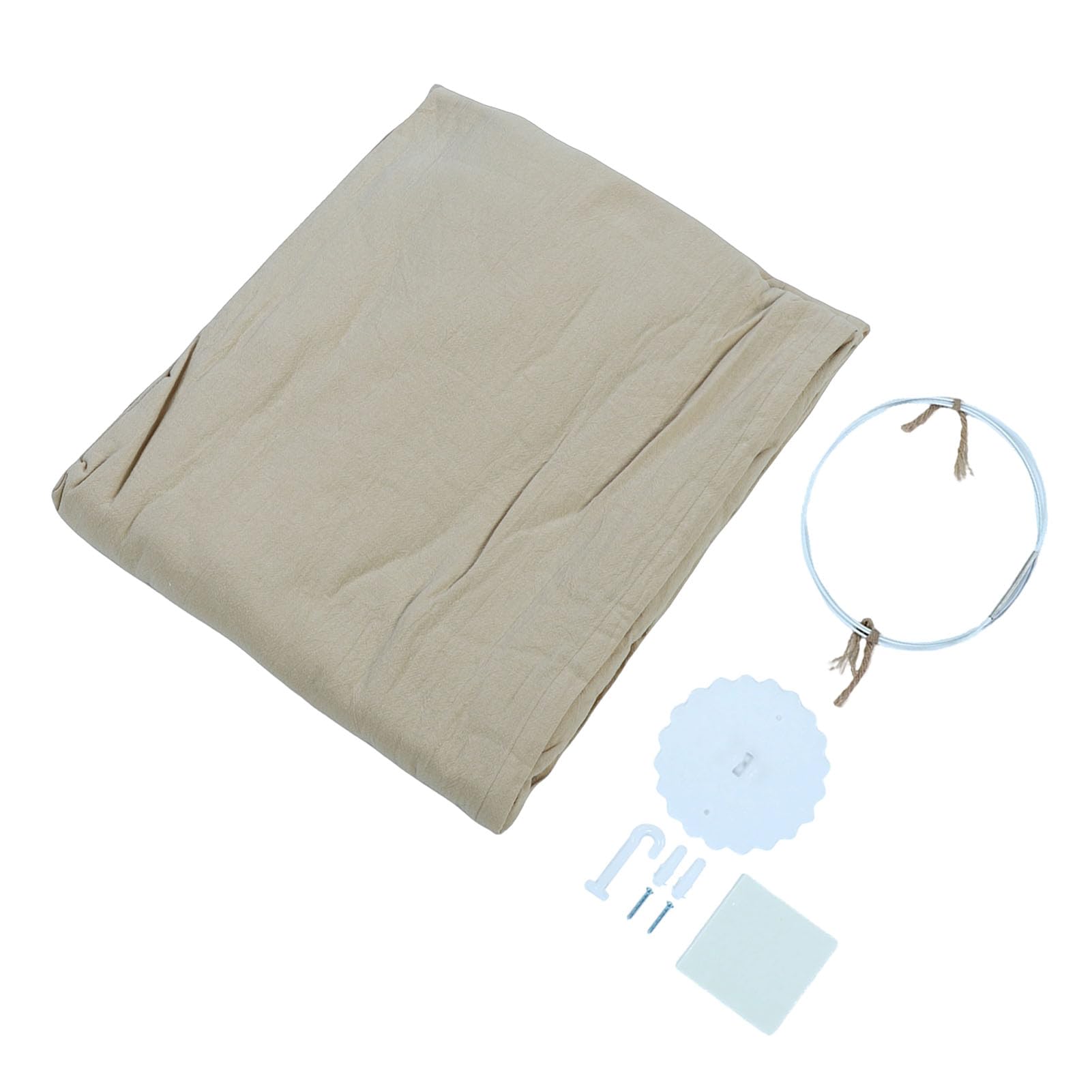 Tenda Sospesa in Morbido Cotone con Baldacchino per Letto per Bambini per un Accogliente Angolo Lettura in Colore Kaki per L'arredamento della Stanza dei Bambini
