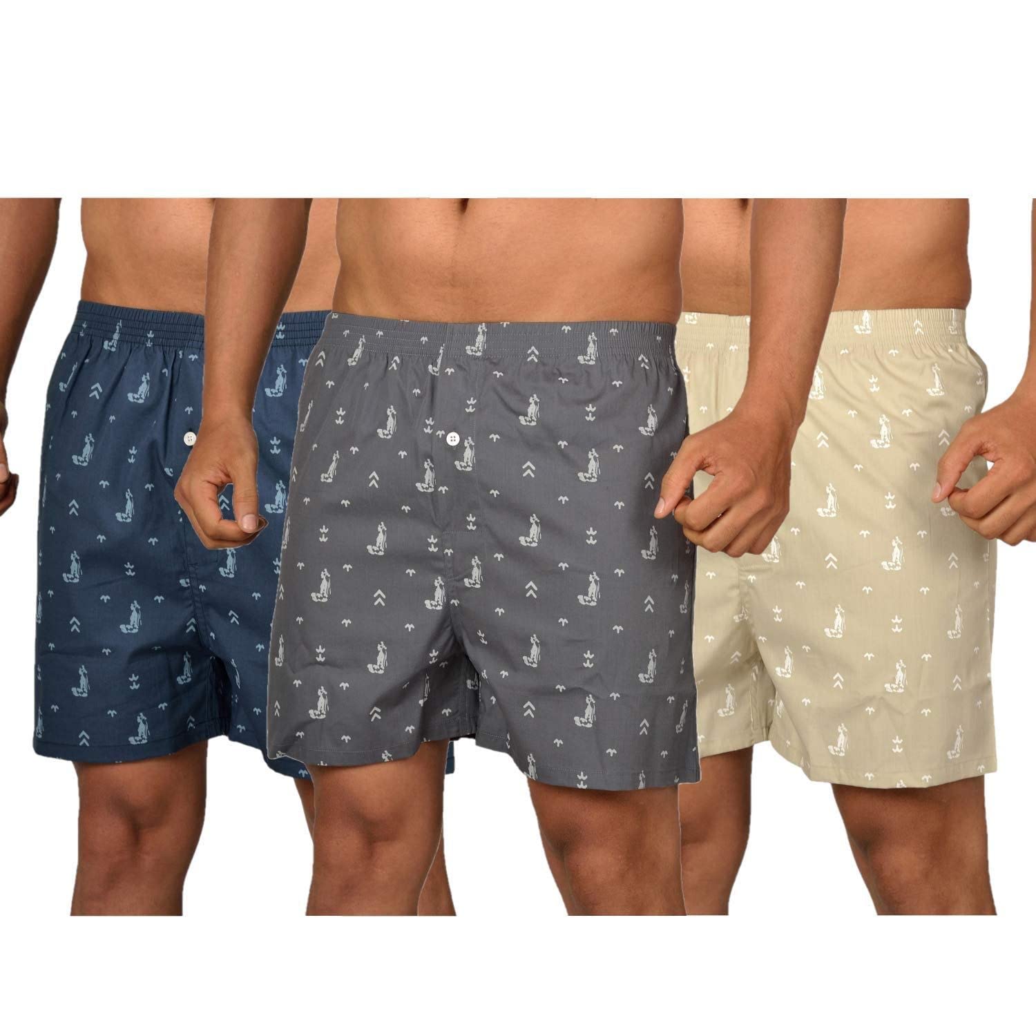 Lecherous Mens Multi-Coloured Cotton Boxer (Pack of 3) (Medium) (B09FJQ1XYK) Amazon Price History, Amazon Price Tracker