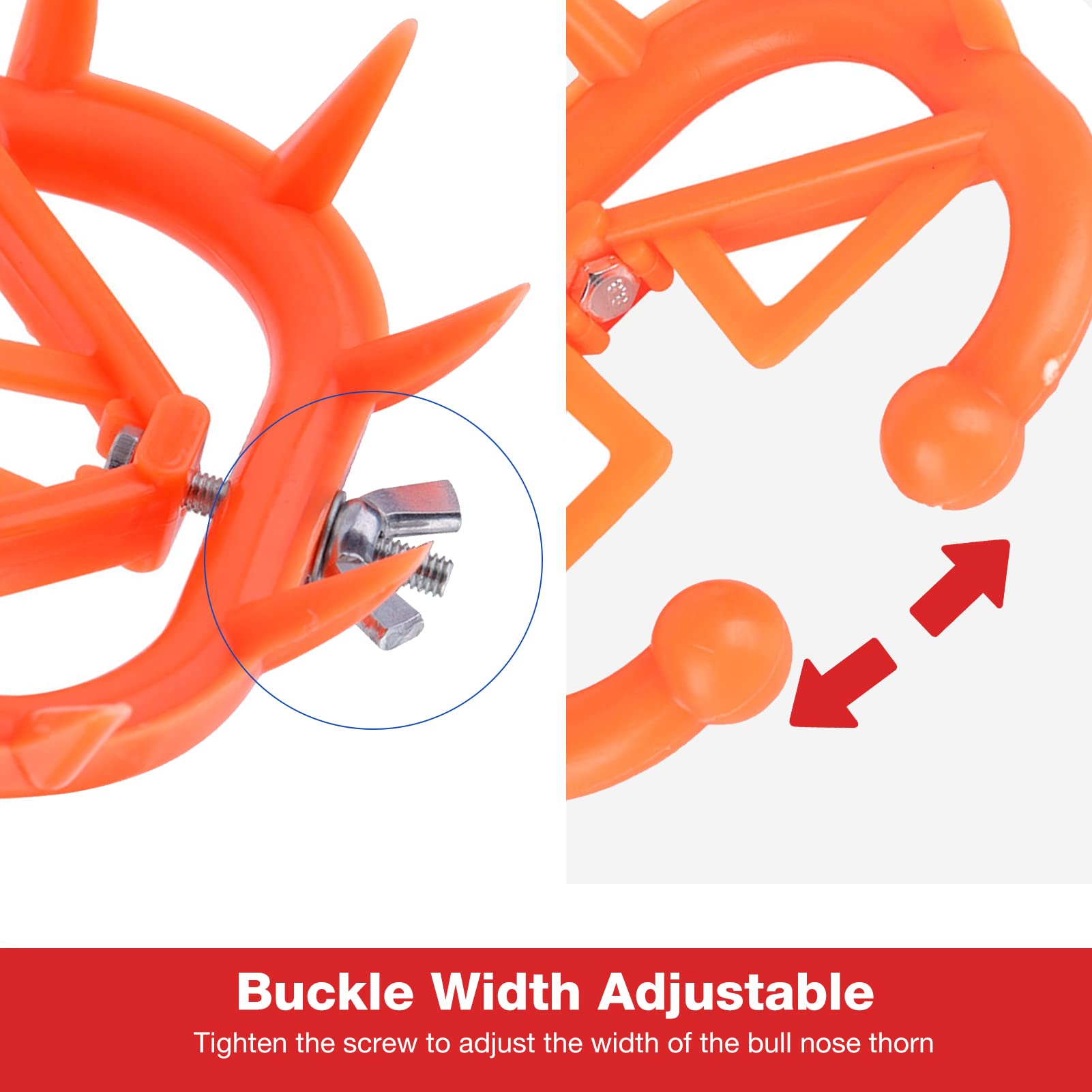 Zerodis 10 Pcs Anneau De Nez De Vache, Ferme Élevage Animal Weaner Outil De Sevrage En Plastique Équipement De Sevrage Pour Veaux Bovins Empêcher De Sucer