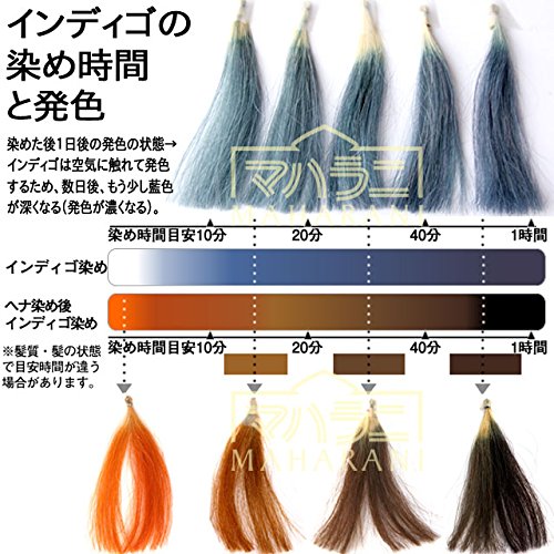 Amazon.co.jp: マハラニ インディゴ 真空パック 100g 使い方説明小冊子