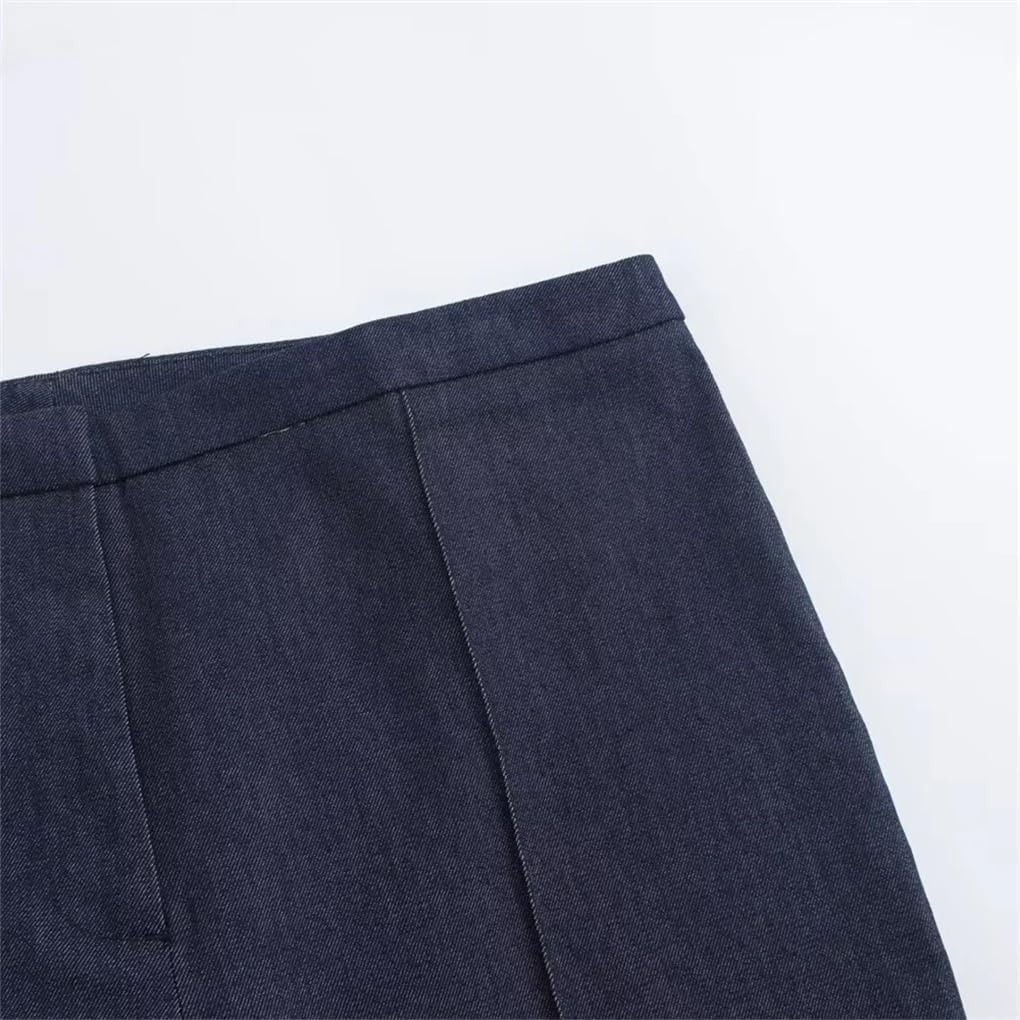Women's High Waist Embellished Solid Color Flared Pants
