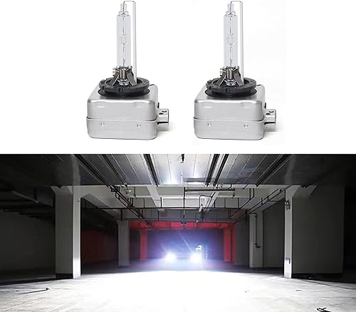 ZBGUN Paquete de 2 bombillas HID de xenón para automóvil, D1S impermeable ultra brillante, accesorios de repuesto de iluminación multifuncionales,