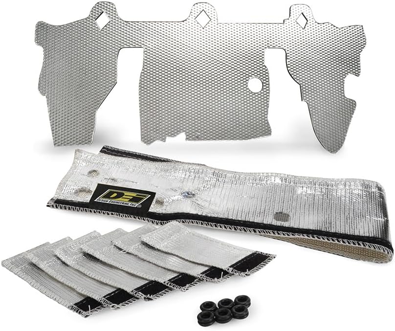 DESIGN ENGINEERING Fuel Rail & Injector Cover Kit for Jeep (1997-2004, 4.0L Engine) - Our Accessories Reduce Vapor Lock & Keep Fuel Injectors & Rails Cooler