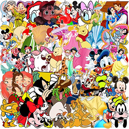 Cartoon-Aufkleber YUESEN 112pcs Anime Aufkleber Mickey Schneewittchen...