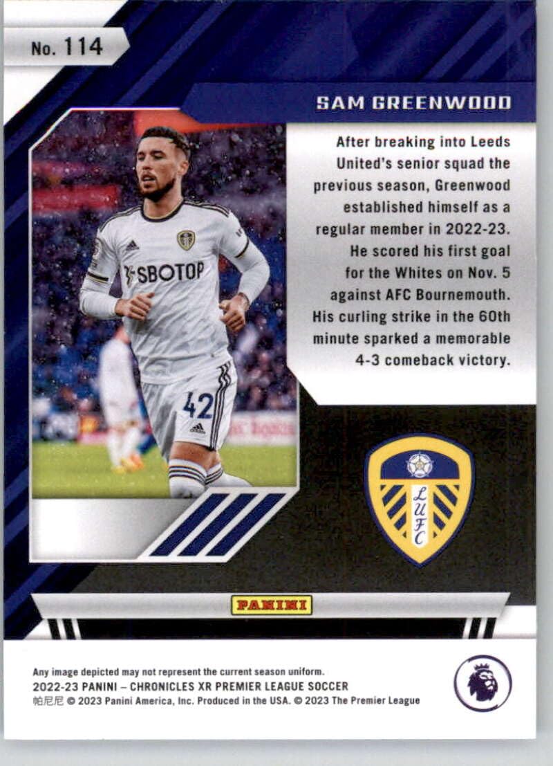 Amazon.com: 2022-23 Panini Chronicles XR Premier League #114 Sam