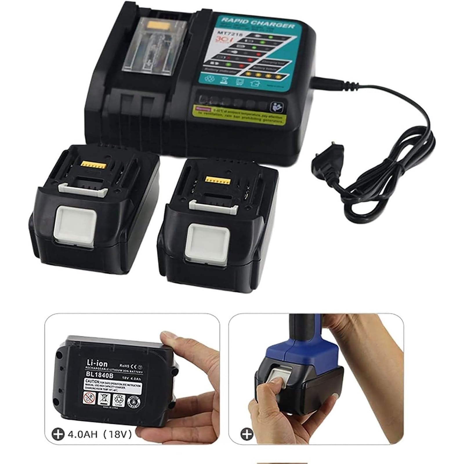 Akumulatorowe hydrauliczne narzędzie do zaciskania - elektryczna zaciskarka kablowa do połączeń zaciskowych 16-400 mm², zawiera 12 zestawów matryc