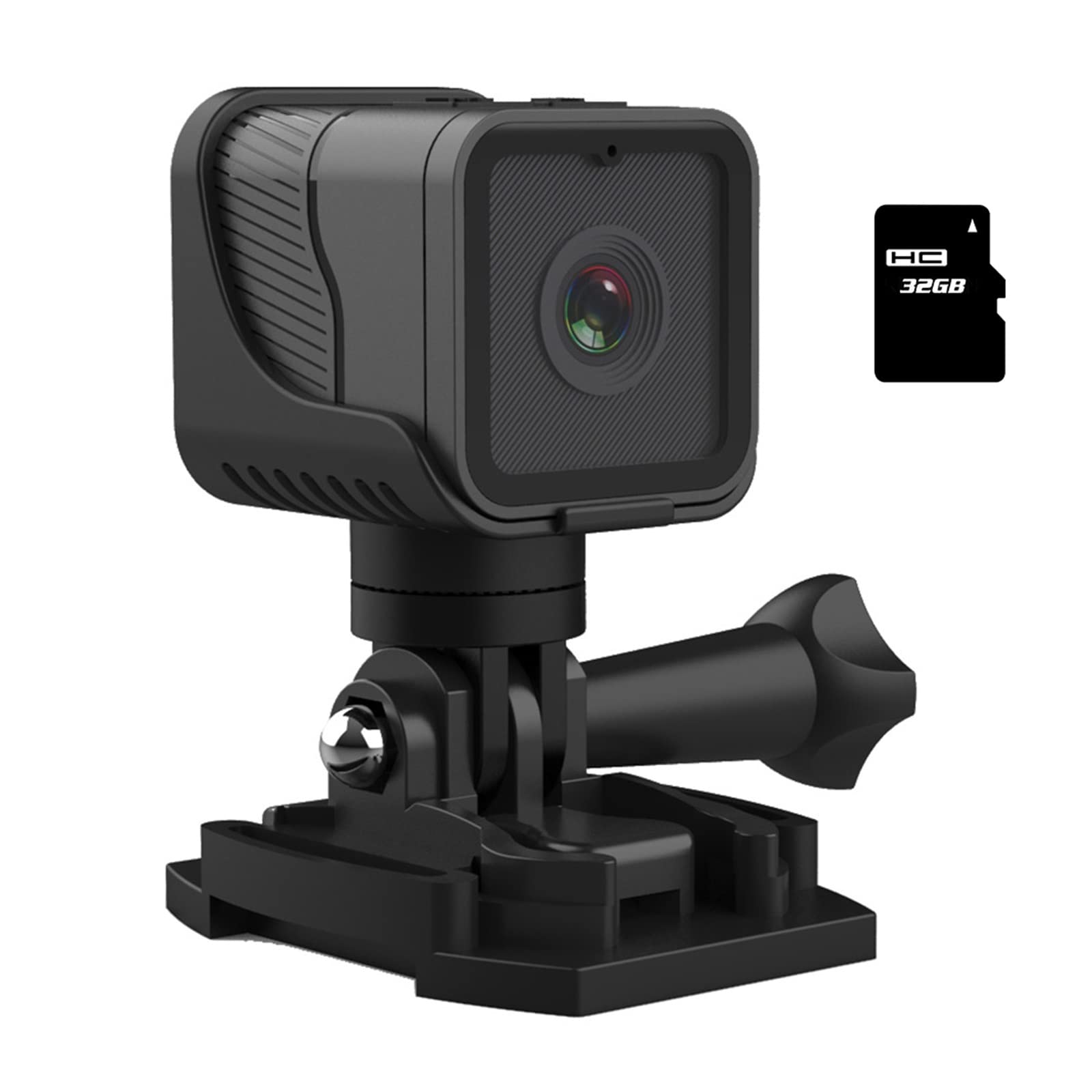 Action Cam, CS03 Videocamera Full HD 1080P Videocamera sportiva impermeabile subacquea portatile Videocamera for registrazione video esterna con microfono incorporato ,All'aperto, Sport, Video(With 32