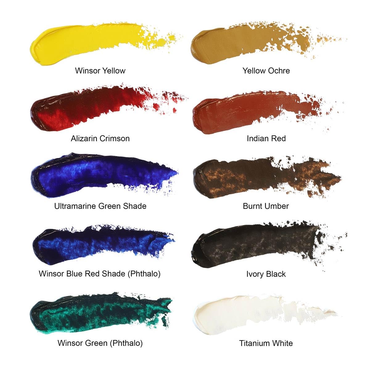 Winsor & Newton óleo profesional Artist's - Cofre Iniciación: set 10 tubos de óleo de 21ml, colores surtidos