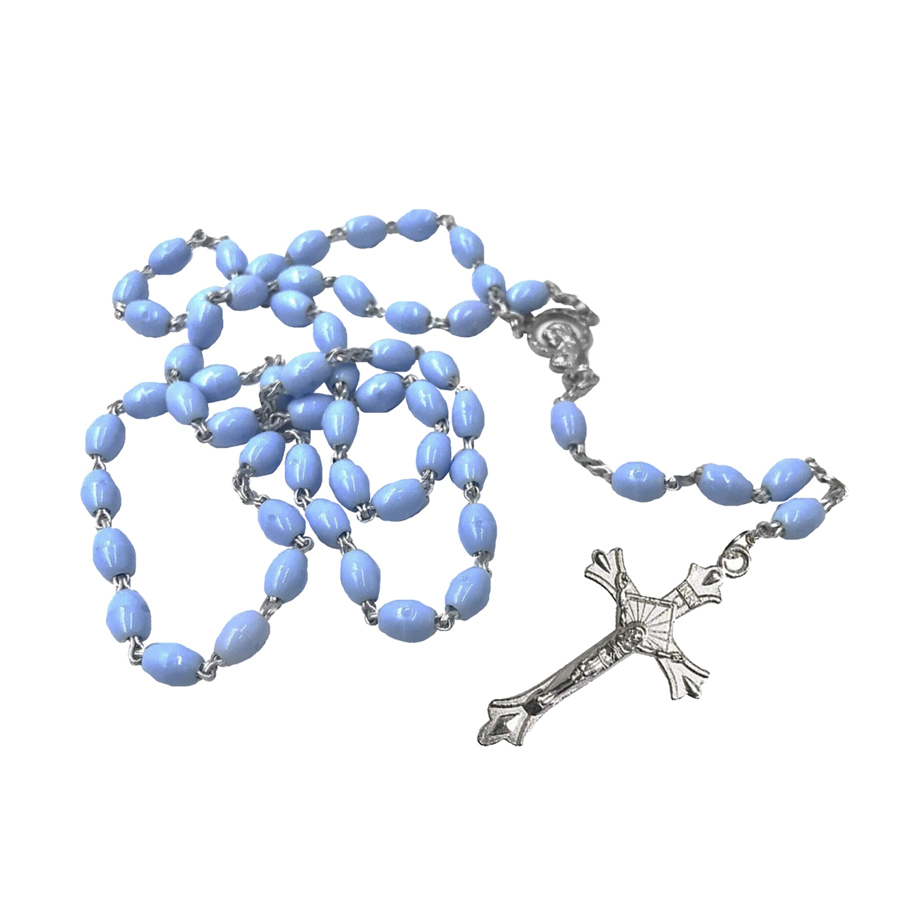 First Holy Communion Blue Rosary and Mini Photo Frame Set, Multicolour - Image 3