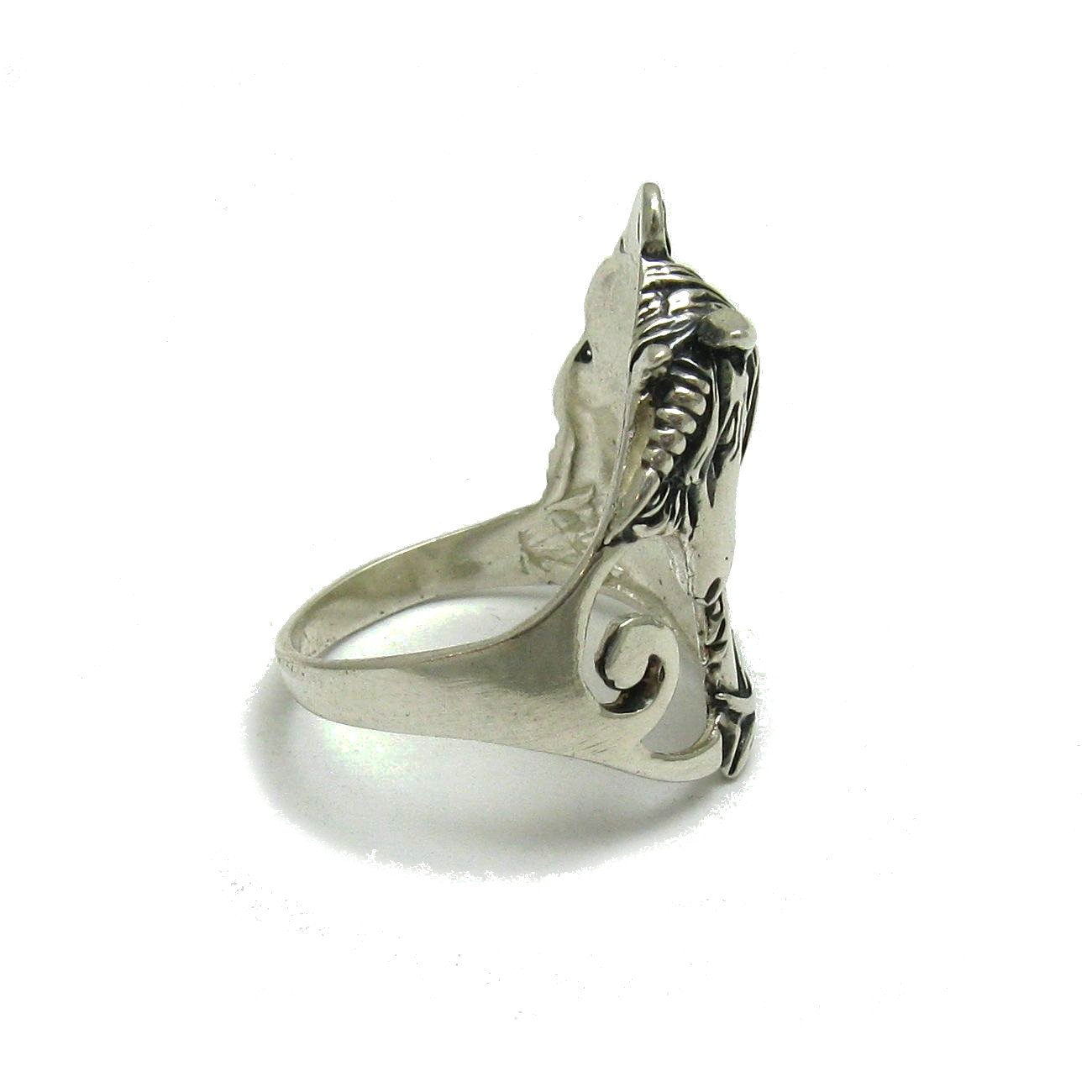 Anello in Argento 925 unicorno di cavallo R000813 Empress