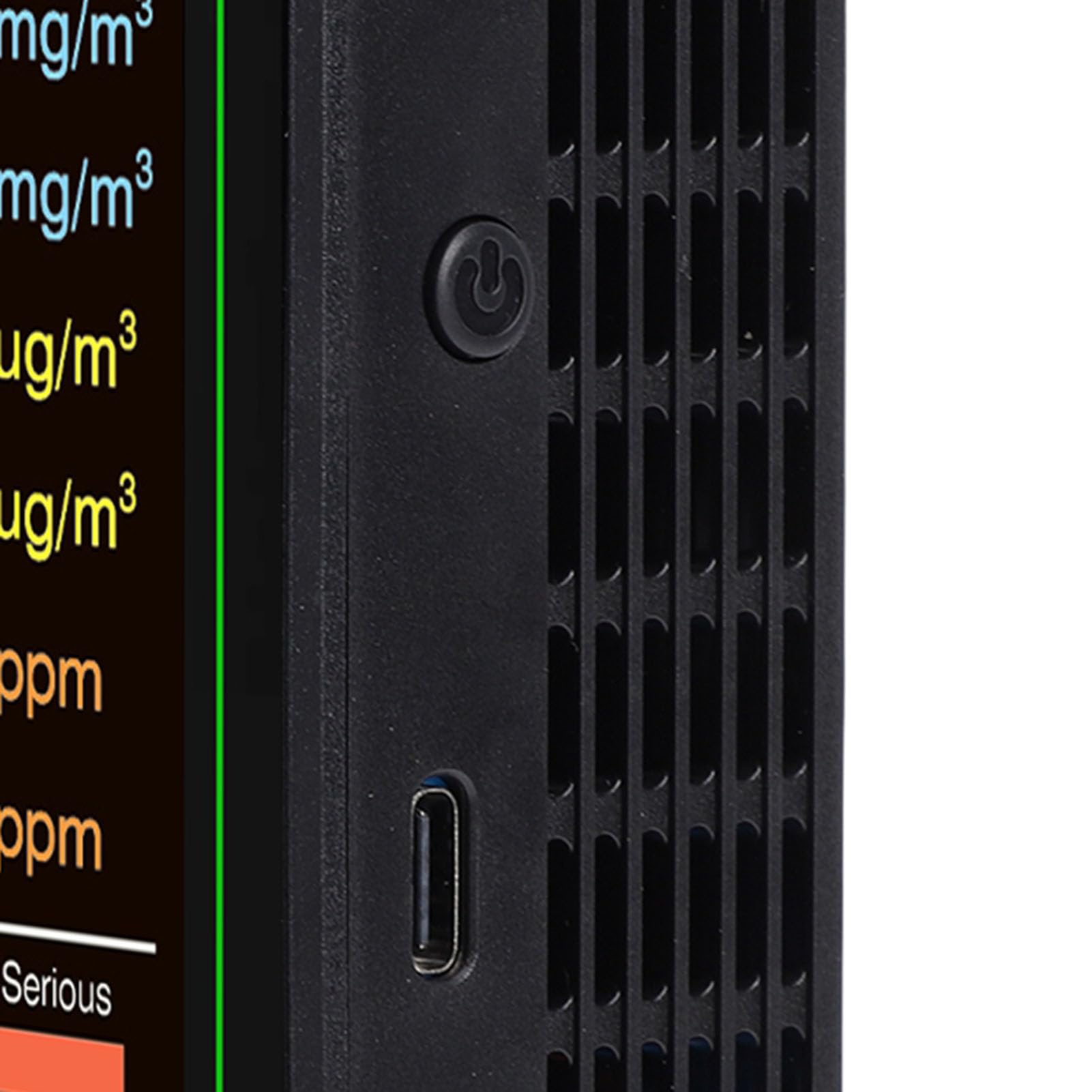 Luftqualitätsdetektor, 5-in-1-CO2-TVOC-HCHO-Temperatur-Feuchtigkeitsmonitor mit Echtzeiterkennung und Farbindikatoren, für die Prüfung der Luftqualität in Innenräumen Im Home