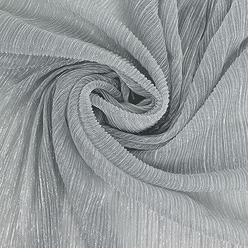 YAOSEN Women Solid Shimmer Hijab Muslim Head Wrap Long Scarf (Shimmer-Grey)4