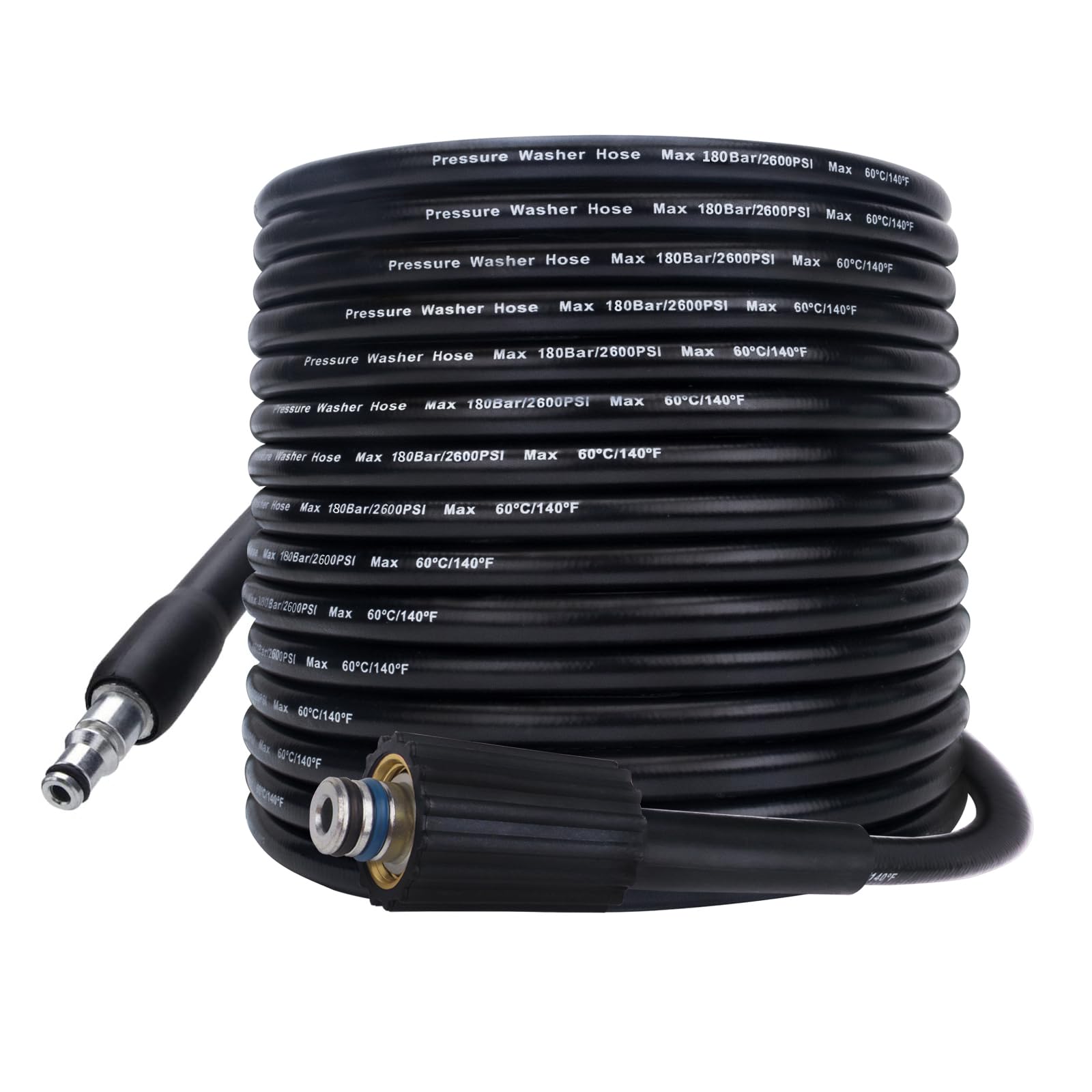 BEAR FORCE Replacement Pressure Washer Hose 32 ft * 2600 Psi, High Pressure Water Cleaning Hose, Compatible with some of Black & Decker, some of AR Blue Clean