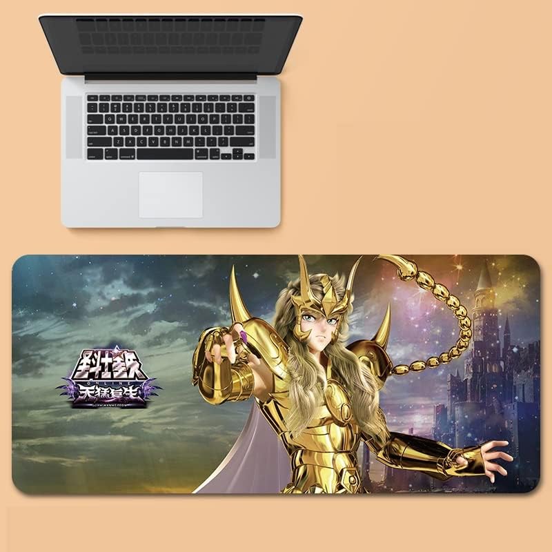 Qywui Saint Seiya - Alfombrilla de mouse con base de goma antideslizante personalizada alfombrilla de escritorio para oficina en casa alfombrilla de