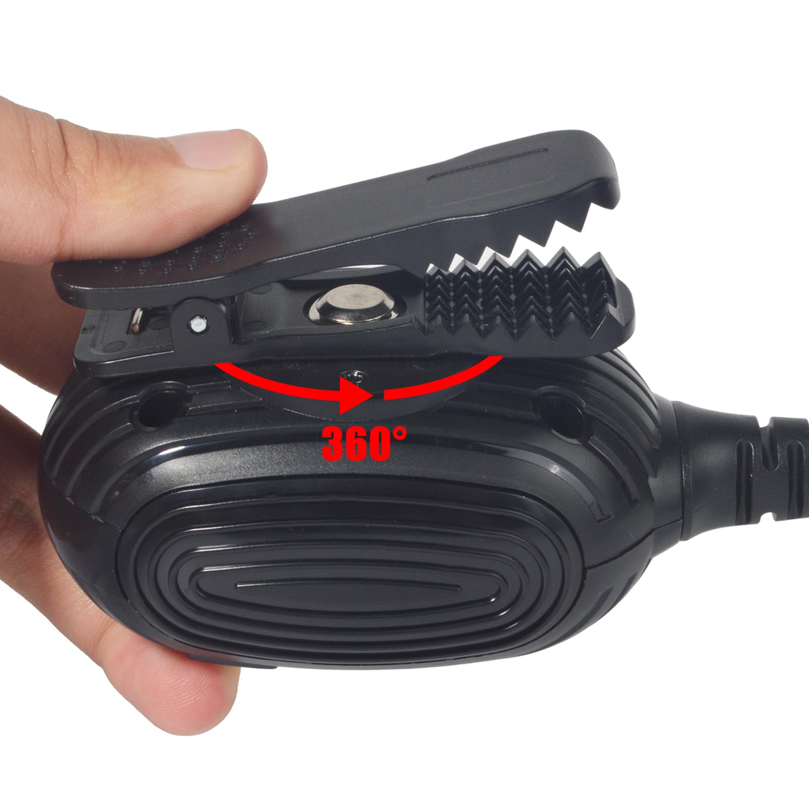 Microphone Haut-Parleur pour Talkie Walkie Compatible avec Motorola 2 Broches, for CP040 DP1400 GP68 GP88 GP300 Radio (Noir)