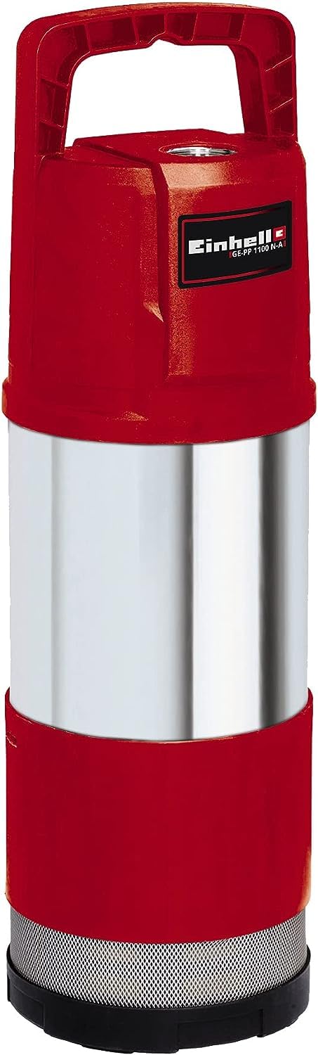 Einhell Tauchdruckpumpe GE-PP 1100 N-A (1.100 W, max. 6.000 ltr./Std,Automatikfunktion, Trockenlaufsicherung, Überlastschalter, robuster Druckanschluss mit Edelstahleinsatz, mehrstufiges Pumpenrad)