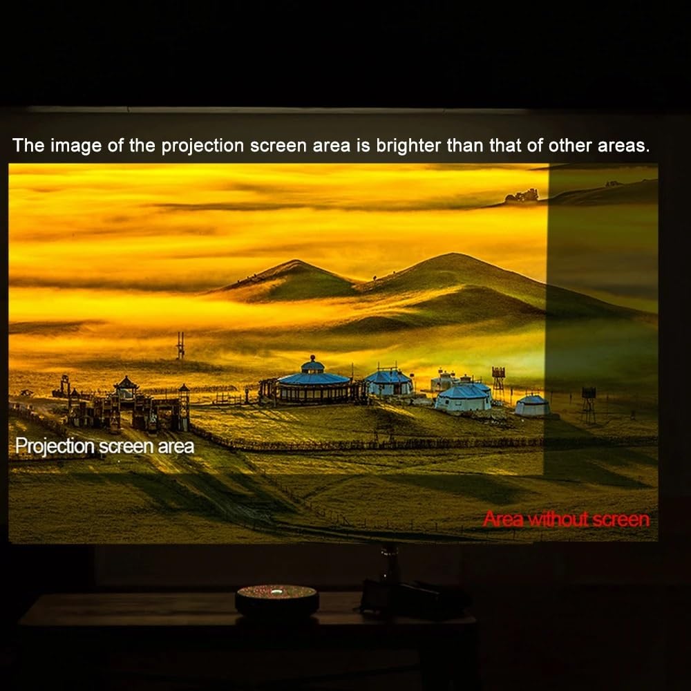 proiettore telo proiettore Schermo per proiettore Appeso a parete ALR Schermo di proiezione cinematografico anti-luce ad alto guadagno per proiettore 4K(120 inch)