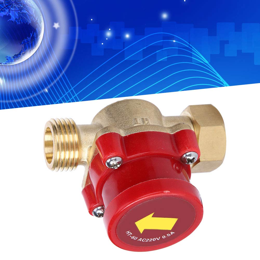 Flussometro Acqua, Flussostato, Flussostato della pompa dell'acqua 220V completamente chiuso Corrente d'acqua Contatore Sensore Acqua Flussostato Acqua per il controllo pompa dell'acqua
