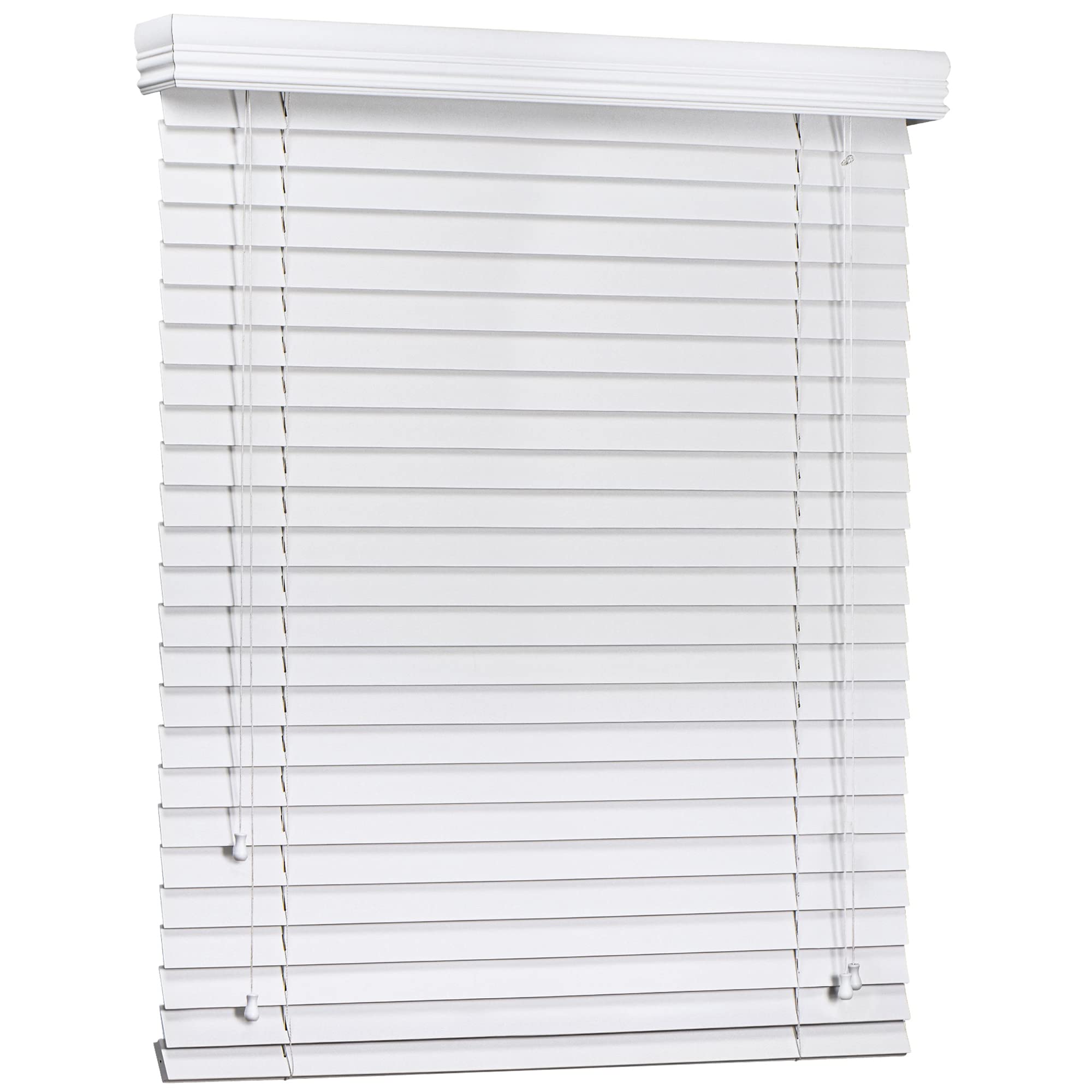 LazBlinds 2inch Wood Horizontal Blinds, Room Darkening Blinds for