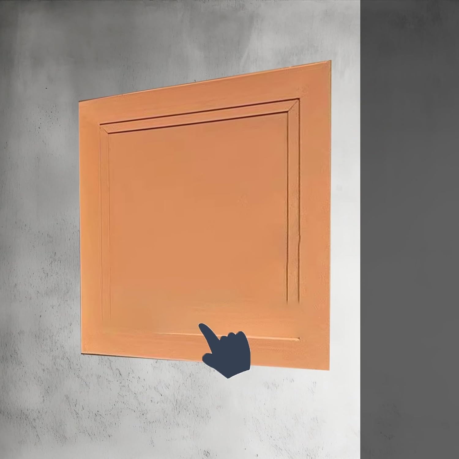 Kjobdwz Original Wood Steel Access Panel Spring Loaded Access Panel, Drywall Wall Hole Cover Access Door For Plumbing, Inspection Door Hatch(,40X40cm/16X16in)