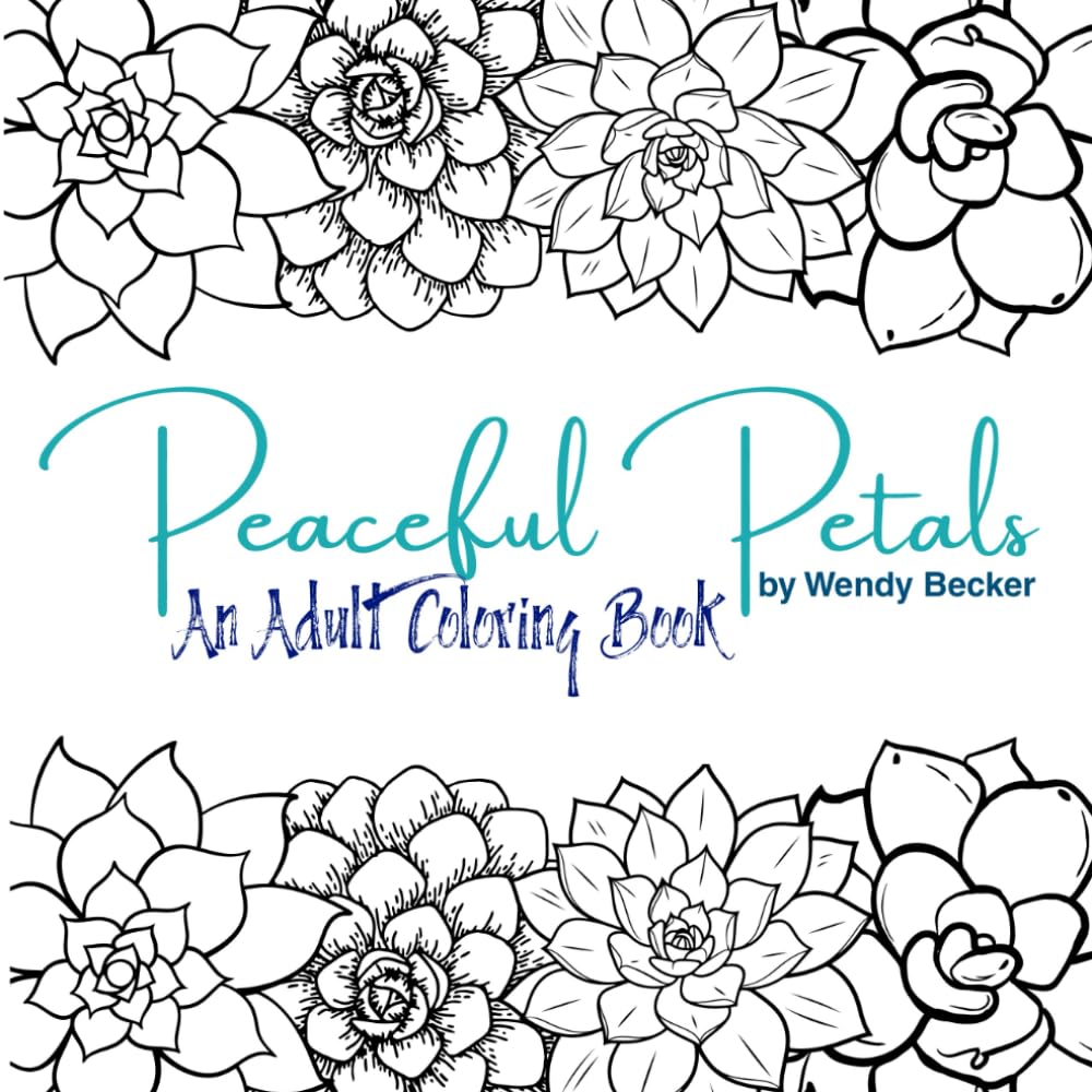 Peaceful Petals: An Adult Coloring Book