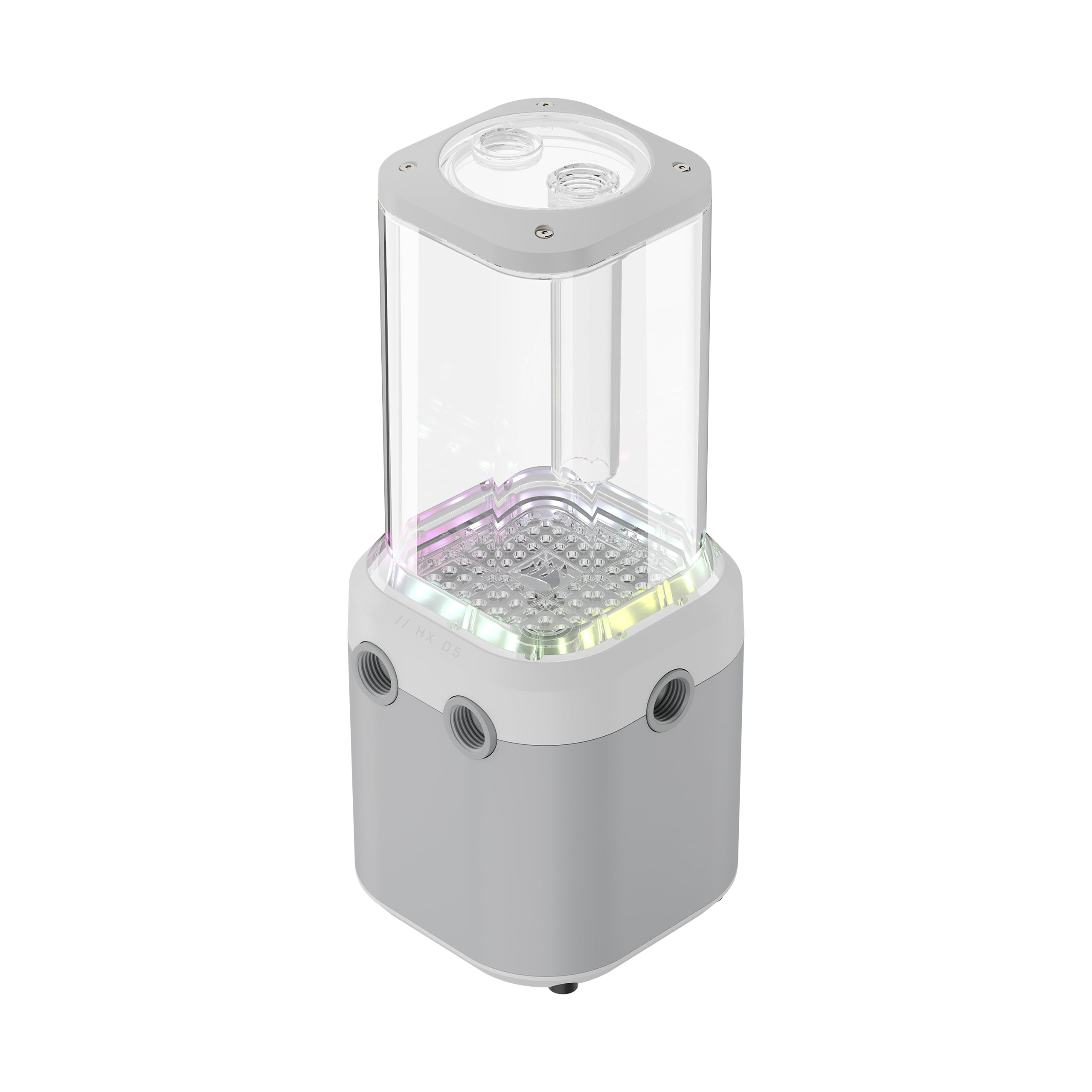 CORSAIR iCUE LINK XD5 RGB ELITE Unità Pompa/Serbatoio - Pompa D5 PWM - 22 LED RGB Regolabili - Serbatoio Trasparente da 440 ml - Bianco