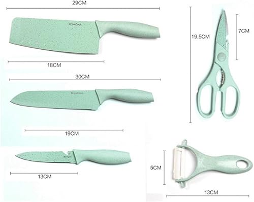 Miniatura 3 de Neal LINK Juego de cuchillos rosados con cuchillos de bloque juego de cuchillos de cocina rosados para pelador de cocina