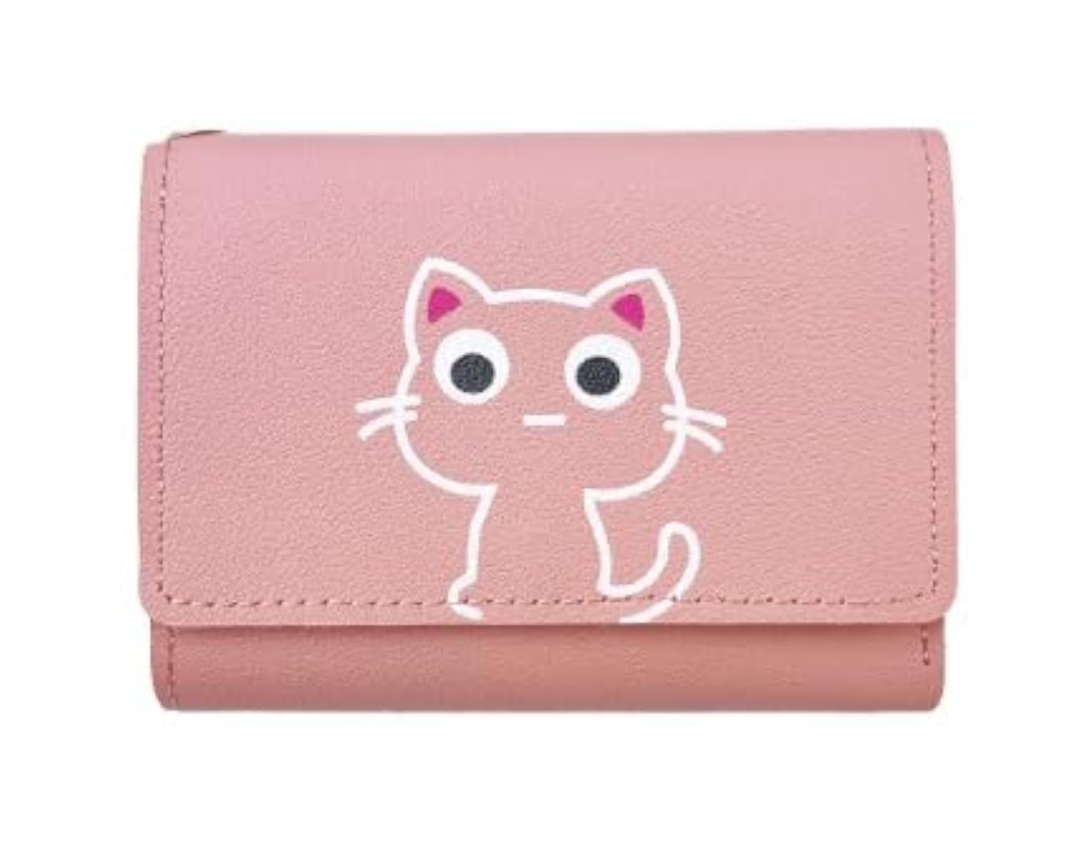Katie Cute Kitty Wallet for Women, Zipper, Card Slot