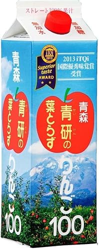青研 葉とらずりんご100(1000ml× 6本)青森県産 ストレート 【登録6372067】TSUGARU FARM