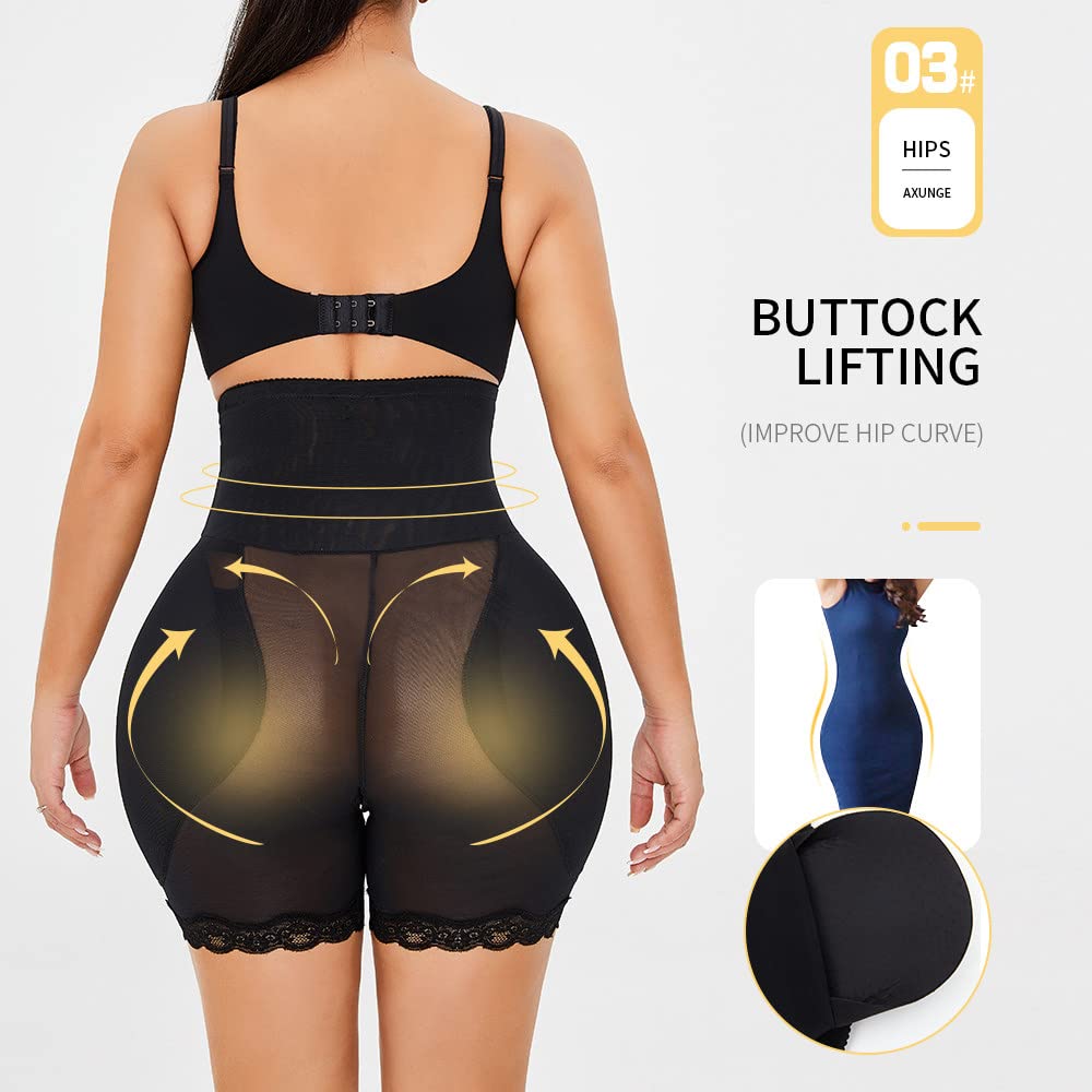 Mutande Push Up Donna - Guaina Modellante S-6Xl per Donna, Cintura Modellante A Vita Alta, Modellante per Fianchi, Glutei, Cosce, Modellante, Controllo della Pancia, Taglie Forti