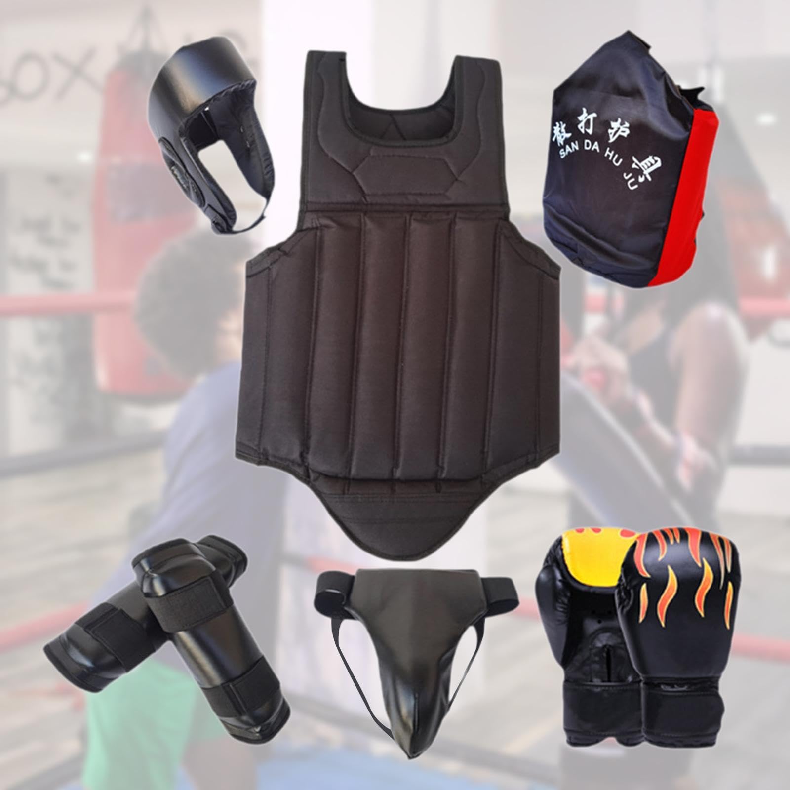 Amazon | QSTDGVPW スパーリング防具 サンダギアセット 実技