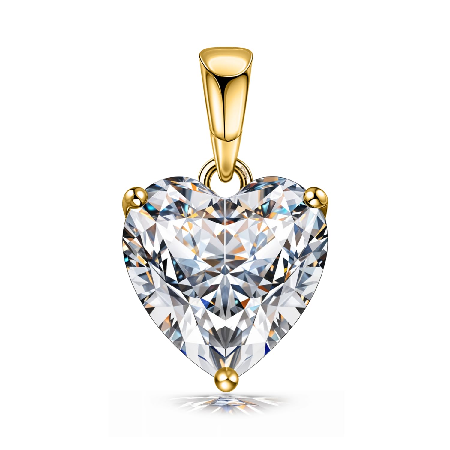 Heart Solitaire Pendant| 92.5 Sterling Silver & Diamond Like Brilliance Sparkling Zirconia for that Stunning Shine | Lovely Gift