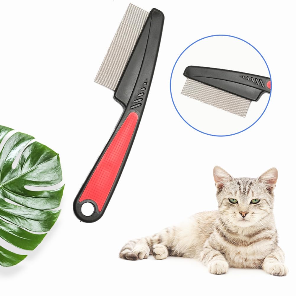 2pcs Peigne antipuces pour éliminer Les puces, Les tics, Les Insectes et la saleté sur Vos Animaux de Compagnie, Anti-Insectes Chats et Chiens