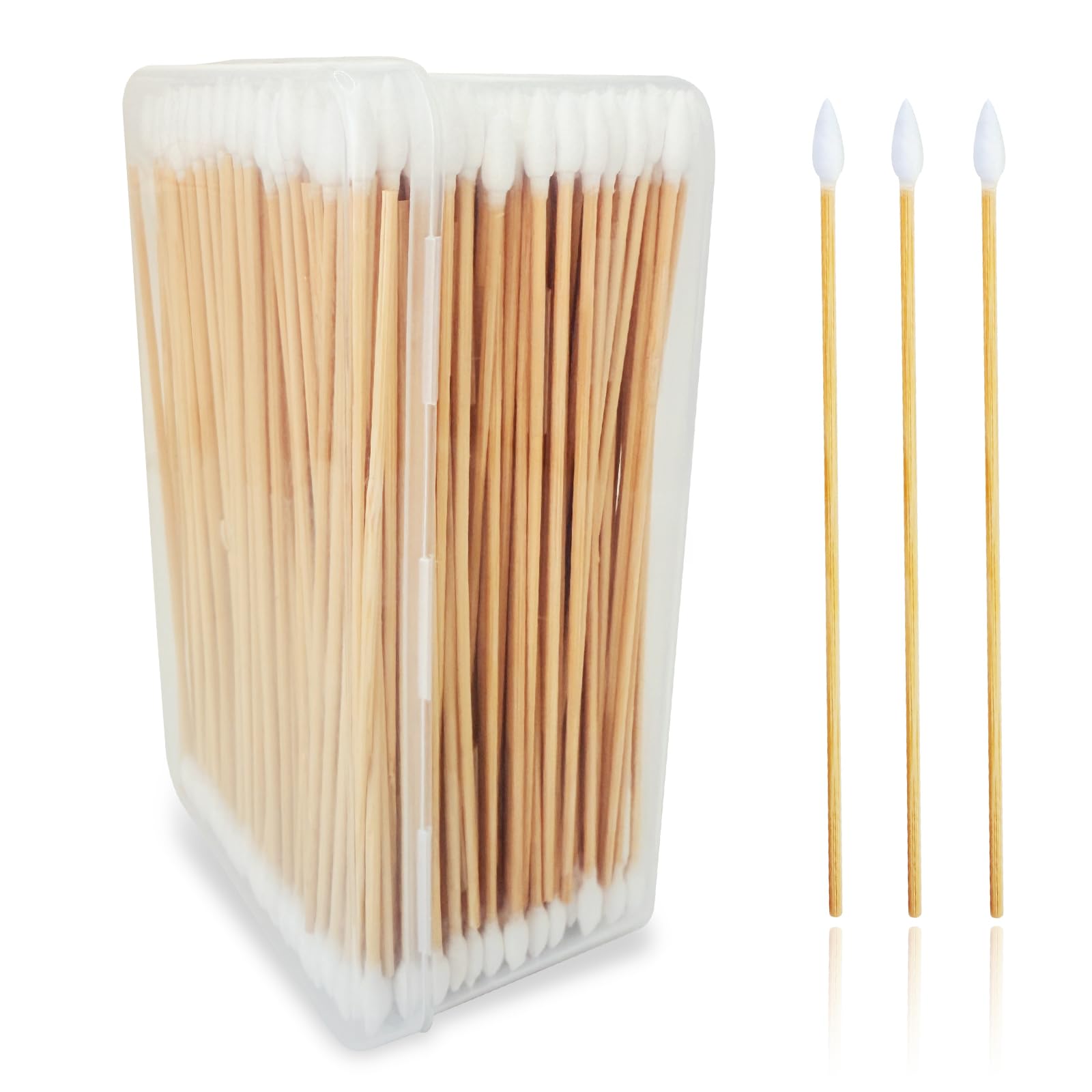 600/500/400 PCS Gun Cleaning Swabs - 6" Lint-Free Long Cotton Swabs Bamboo Handle, Precision Firearm Maintenance Kit Electronics Instruments,