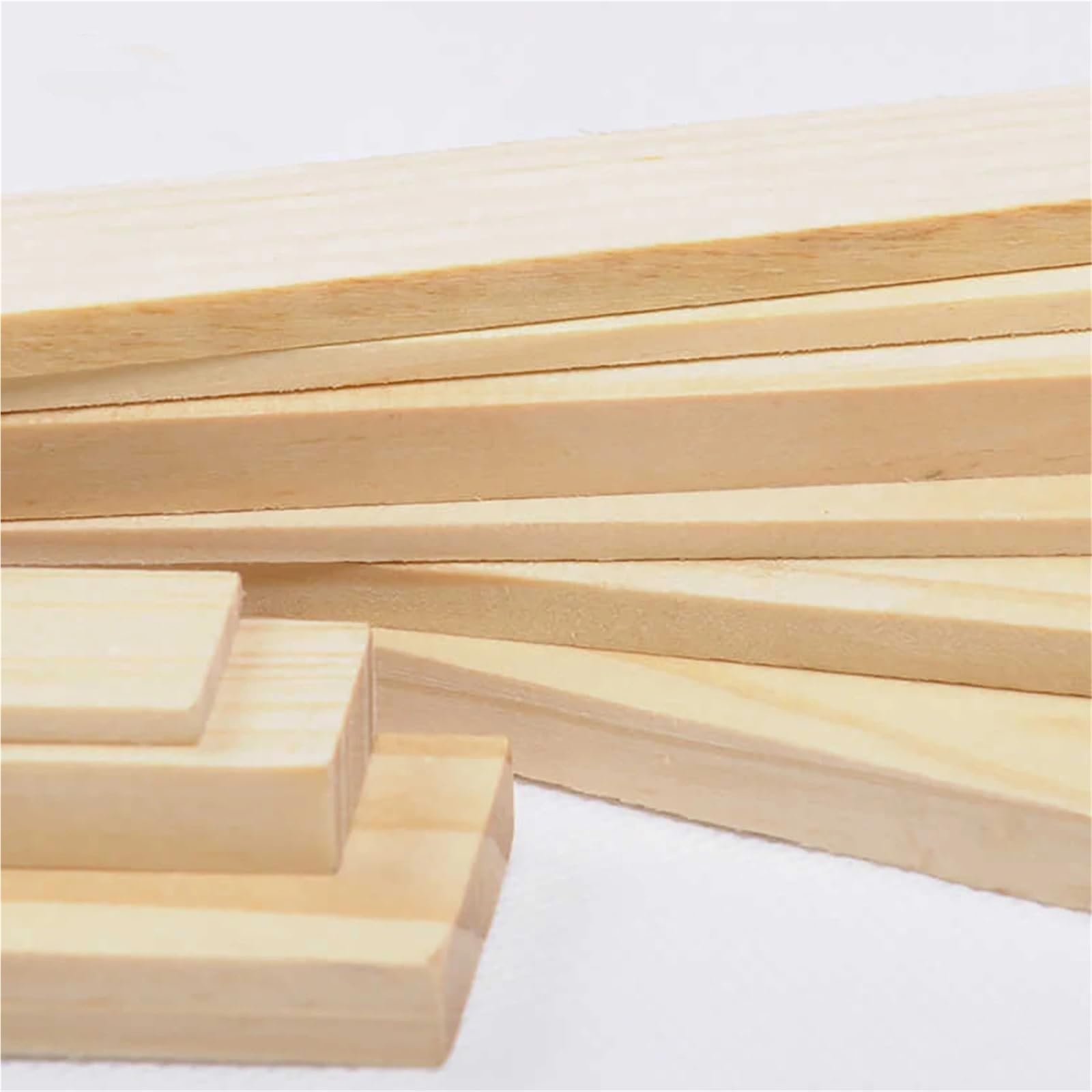 Palitos Helado Para Manualidades 20 tiras de madera rectangulares de 3/5/8 mm de grosor, tablero de pino macizo, material for modelismo DIY, manualidades, decoración, piezas.(250x50x5mm)