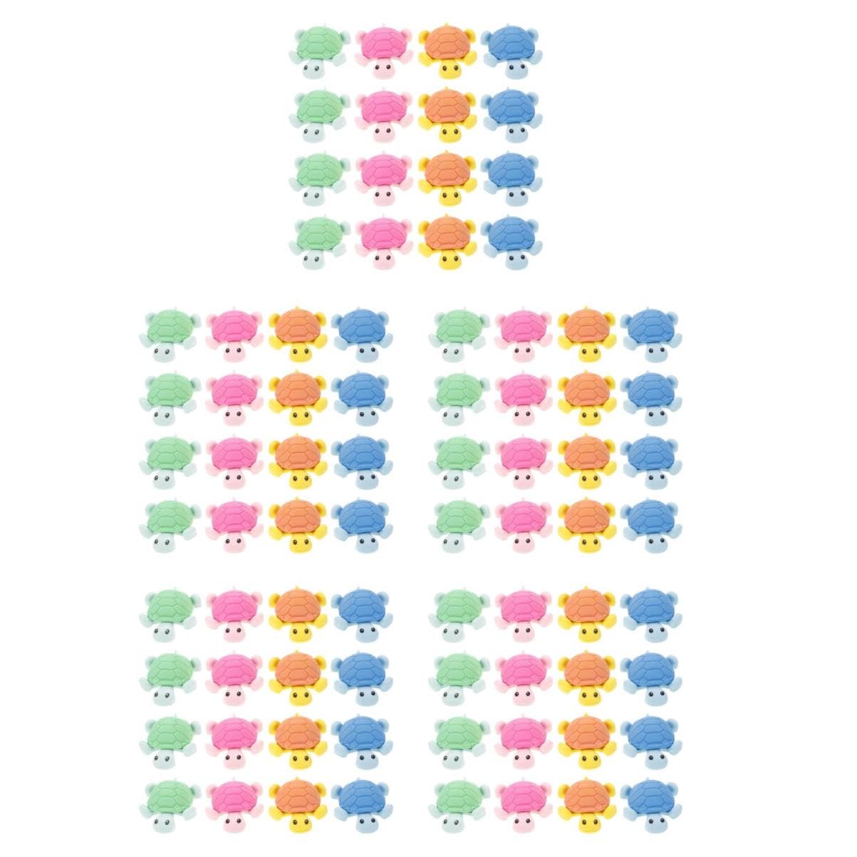 Abaodam 5 Set Gomma Per Tartarughe Animali Reversibile Peluche Giocattolo Per Decorazioni Mini Gomme Da Matita Per Tartarughe Dentro Casuale Tazza Squishy Pezzi * 5