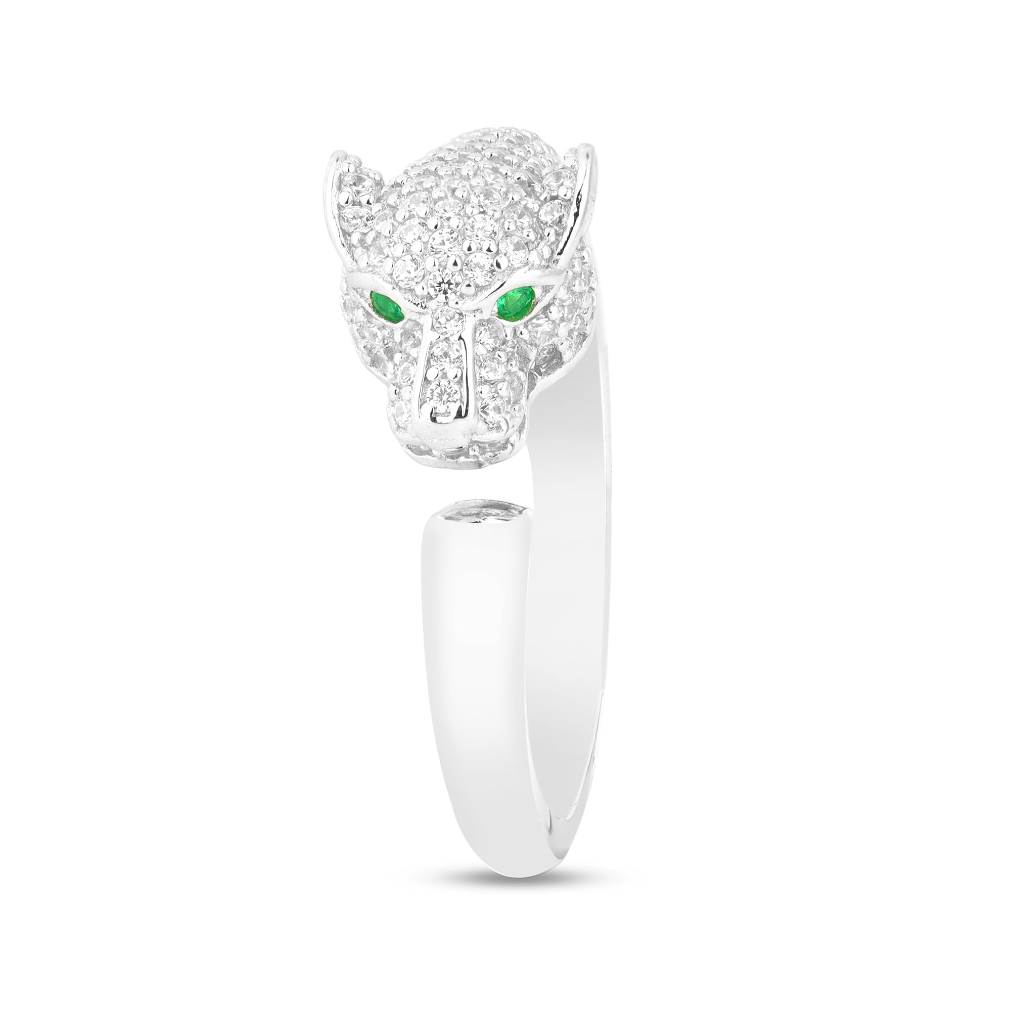 925 Sterling Silver Jaguar Open Silver Ring | Birthday Wedding Gift for Women Wife Girls-image-22