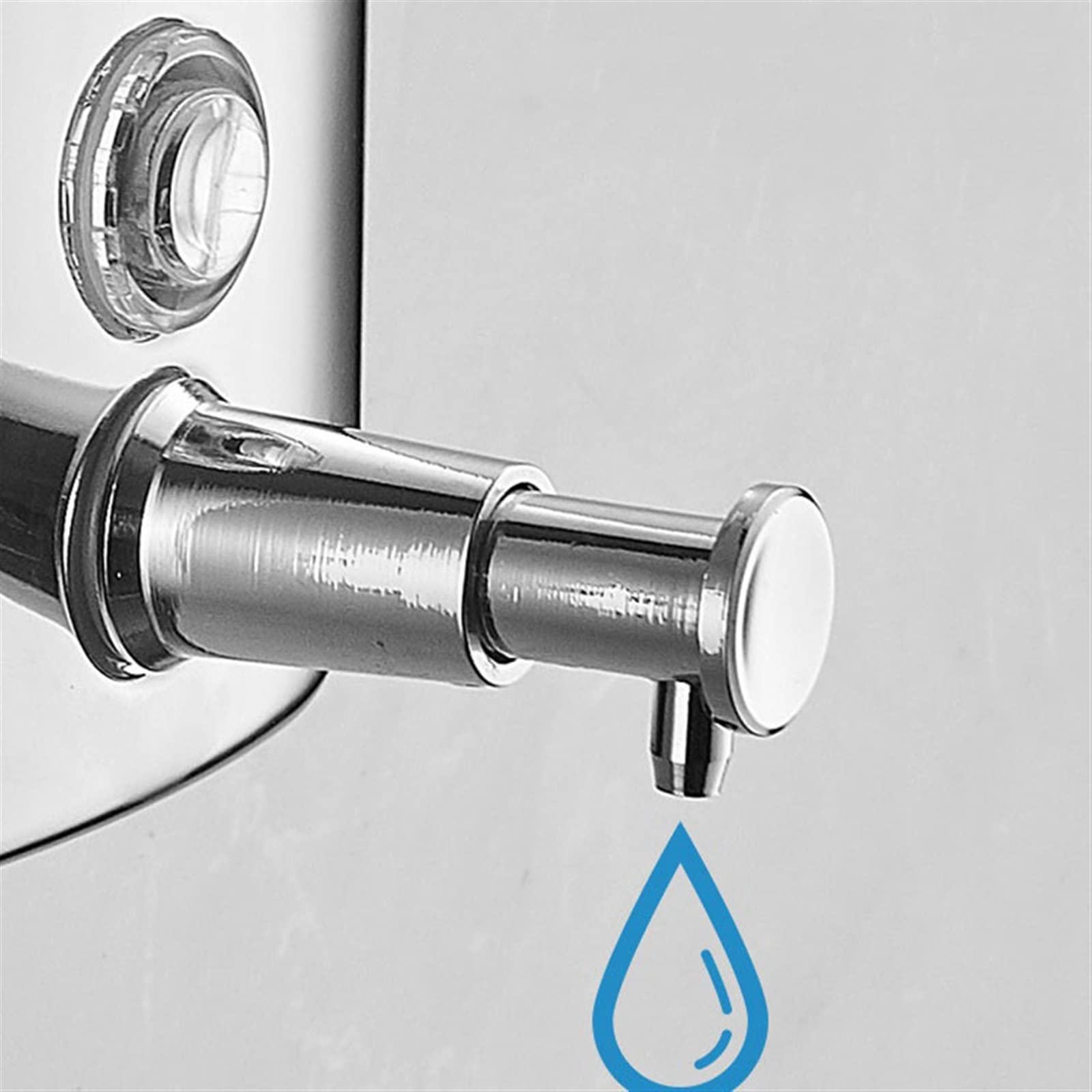 Dispensador de jabón de cerámica, botella de loción recargable, botella dispensadora de jabón 500ML/800ML/1000ML Dispensador de jabón de prensa 304 Botella de loción montada en la pared de acero inoxi