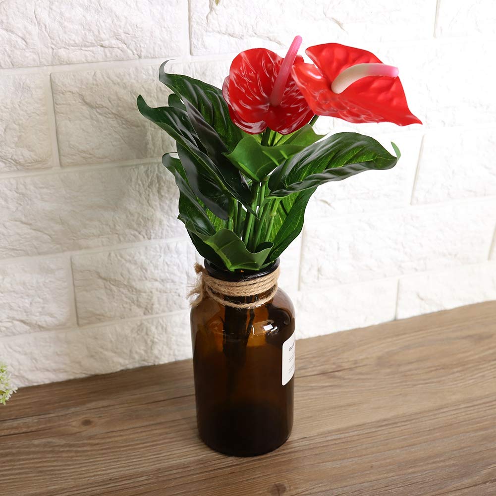 Anthurium Finto In Plastica, Bouquet Decorativo Per Matrimoni E Giardino, Elegante E Resistente