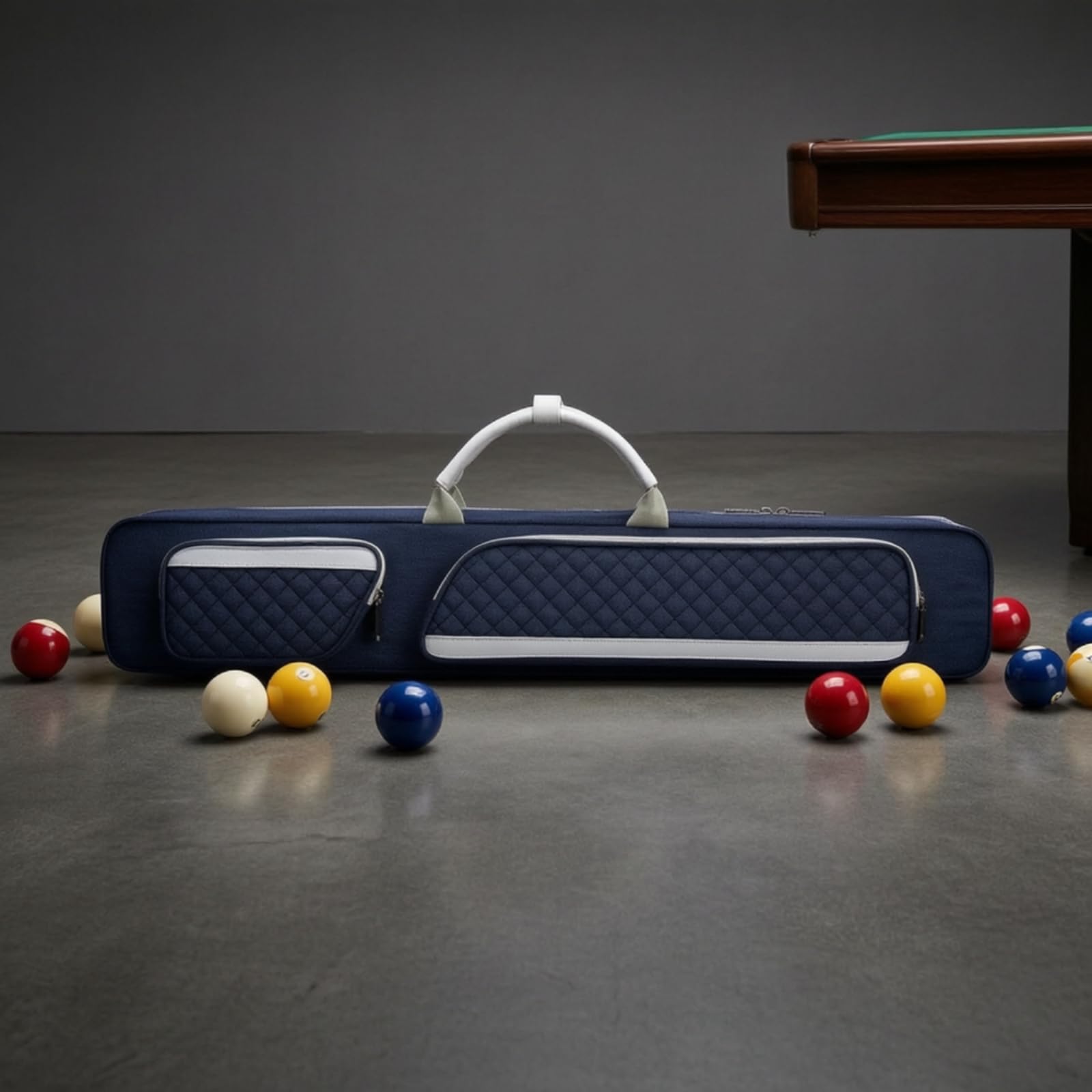 Billard-Queue-Tasche gepolstert Queue-Tasche rechteckig poolqueue- für Billard, Schwarz, Color to 2