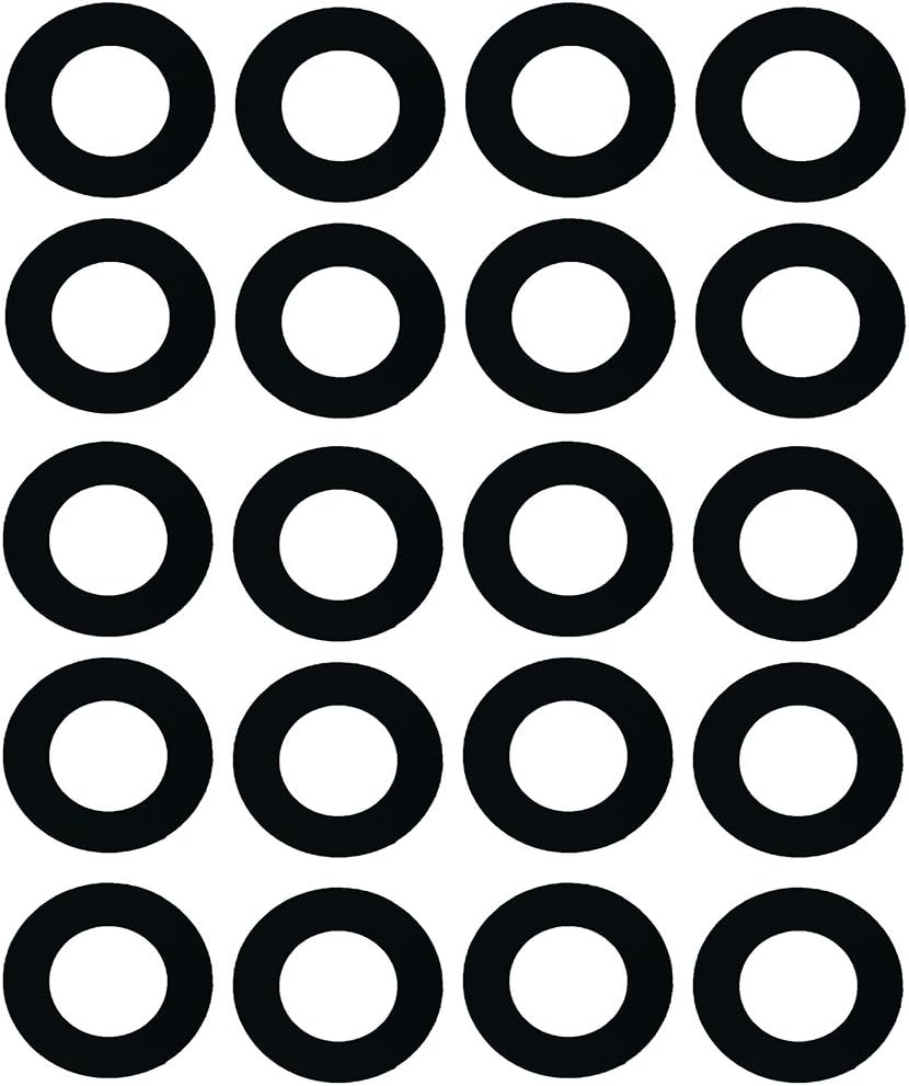 Sterling Seal CRG1100.400.031.300X20 1100 Carbon and Graphite with Nitrile Binder Ring Gasket, 4" Pipe Size, 1/32" Thick, Pressure Class 300#, 4.5" ID, Carbon Fibers/Graphite/NBR (Pack of 20)