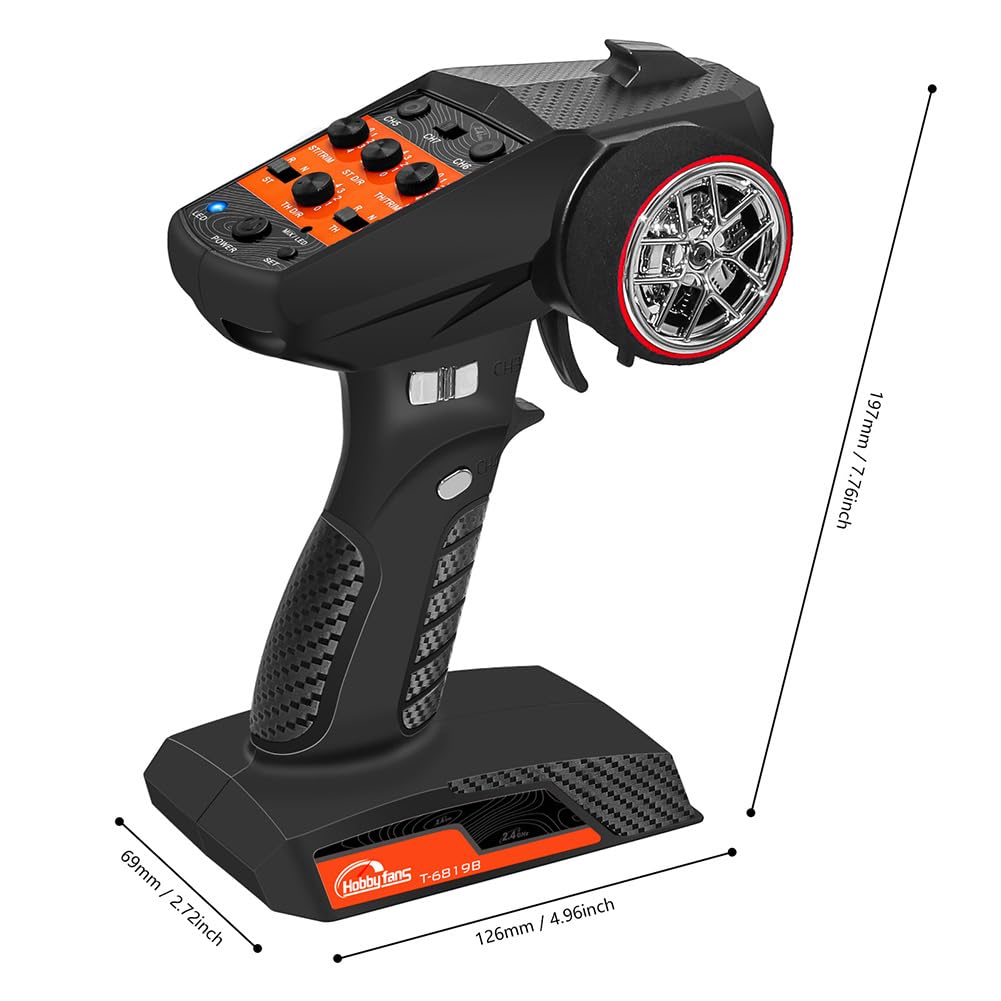 7-kanałowy nadajnik i odbiornik RC 2,4 G Anti-Jamming Remote