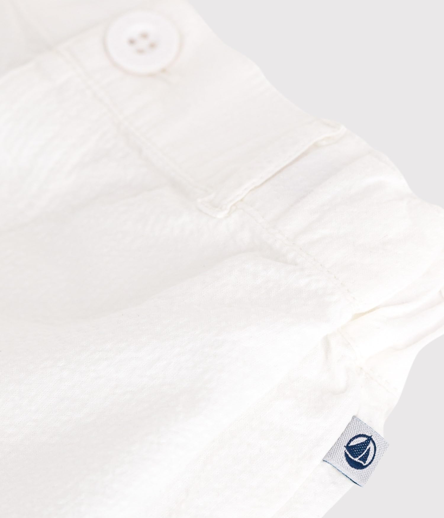 Petit Bateau A0CVP Short Blanc Bébé Garçon 18 Mois