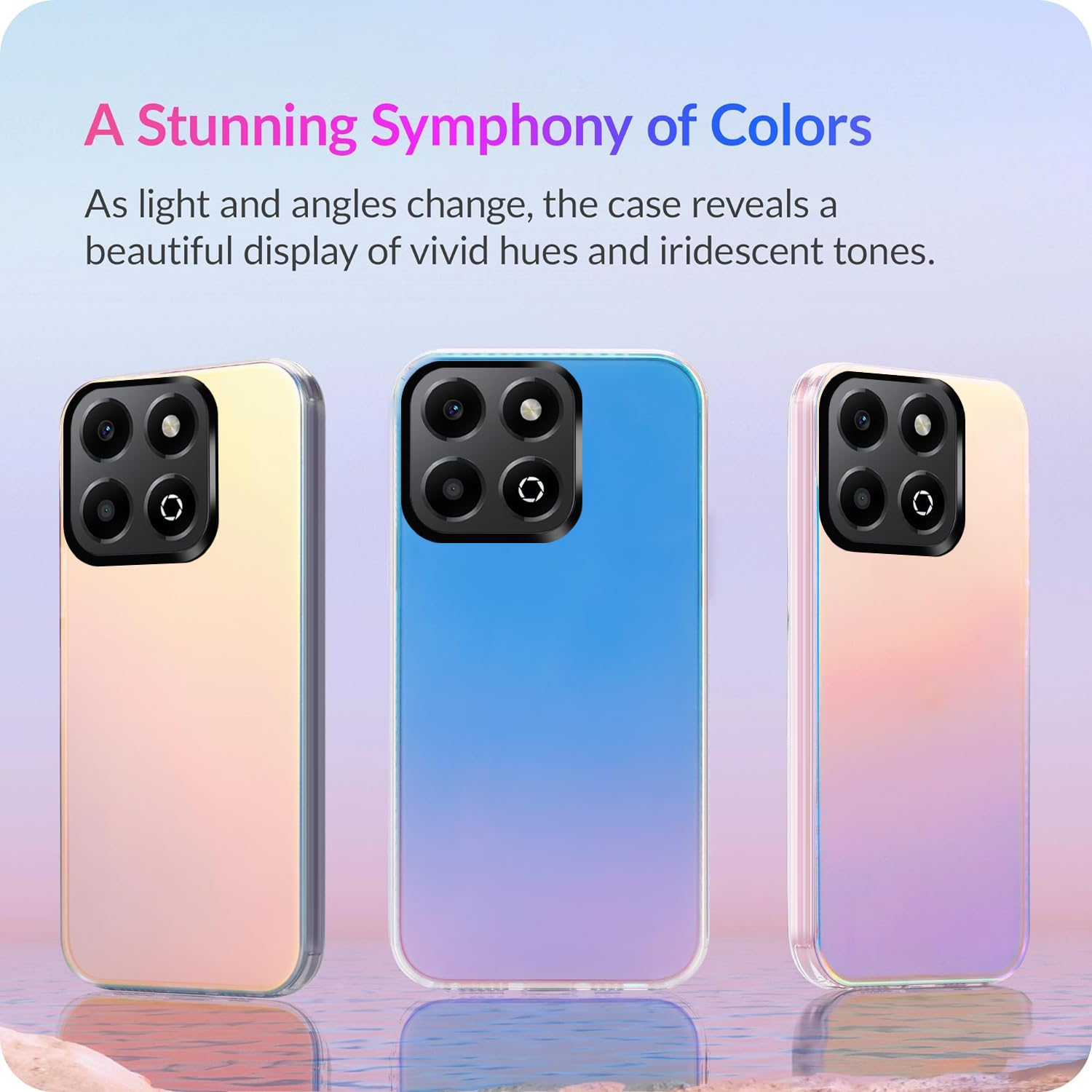 Yojiong Funda Para Honor 200 Pro 5G (6,78''), Carcasa Glitter Hard