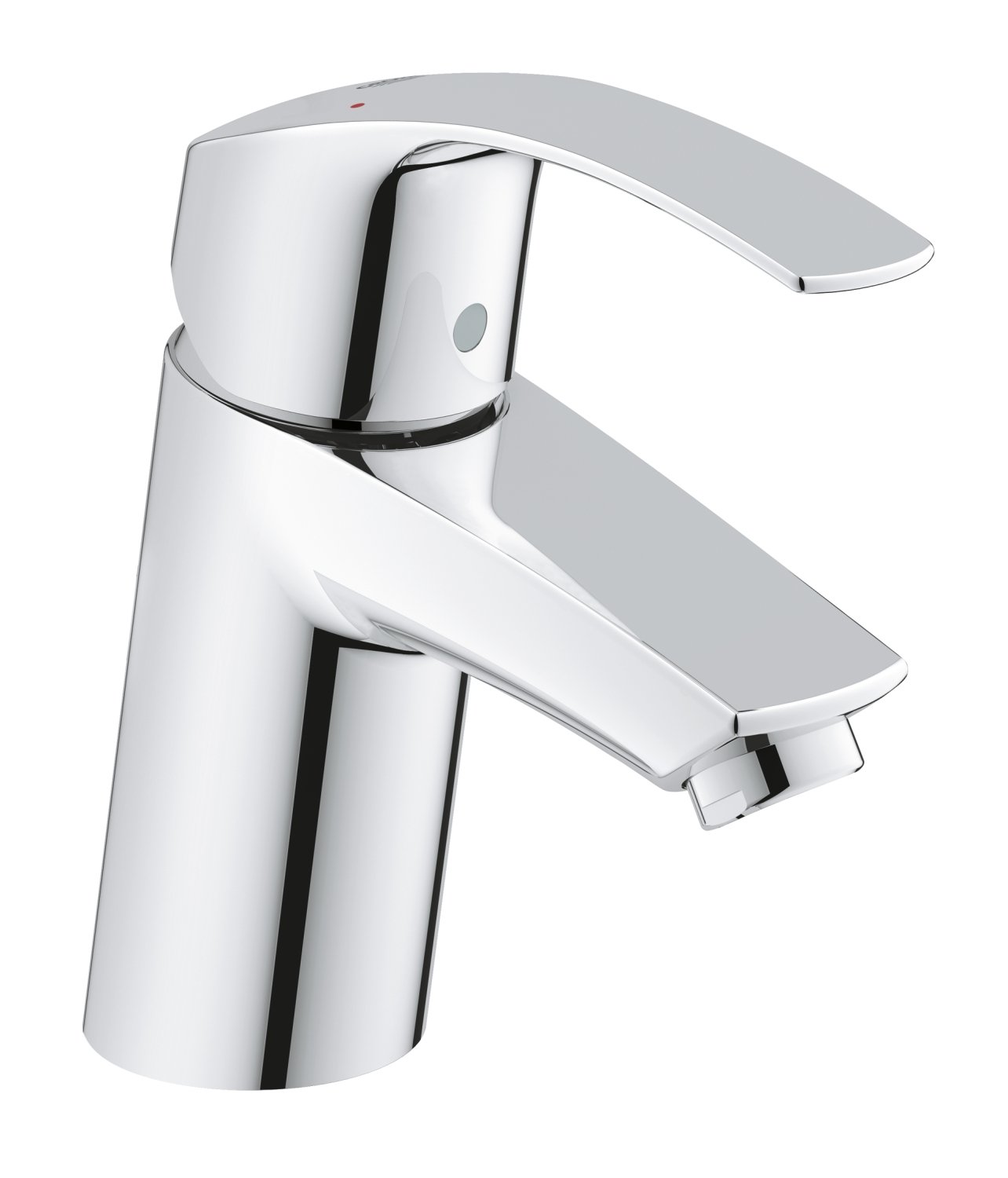 3246720L Eurosmart Basin Tap with Smooth Tap Body, Universal Pressure (Suits High or Low Pressure Installations)