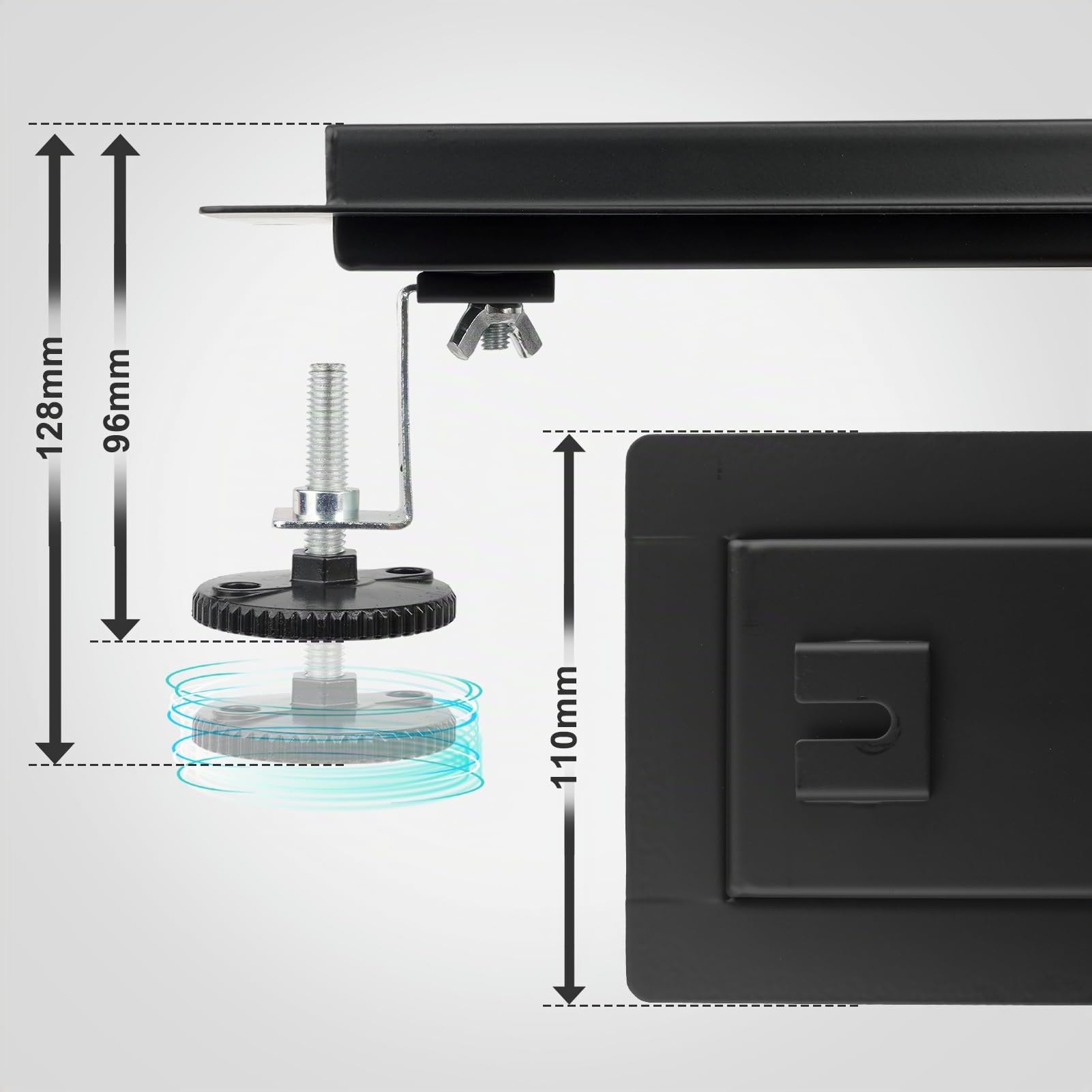 Canaleta de Ducha 60cm,2 en 1 Desagüe de Ducha de 304 Acero INOX | Negro,Kit Completo, Filtro Antiolores y para Cabello,Insertable en Azulejos, Drenaje Rápido, Fácil de Limpiar