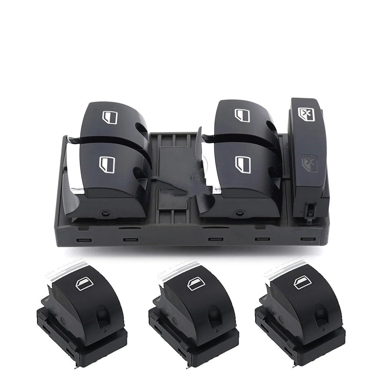 KIFWGIH Window Regulator for A3 8P for A6 S6 for RS6 for C6 for Q7 2004 2005 2006 2007 2008 2009 2010 2011 Master Window Switch Control Button 4F0959851H Electric Lift Motor