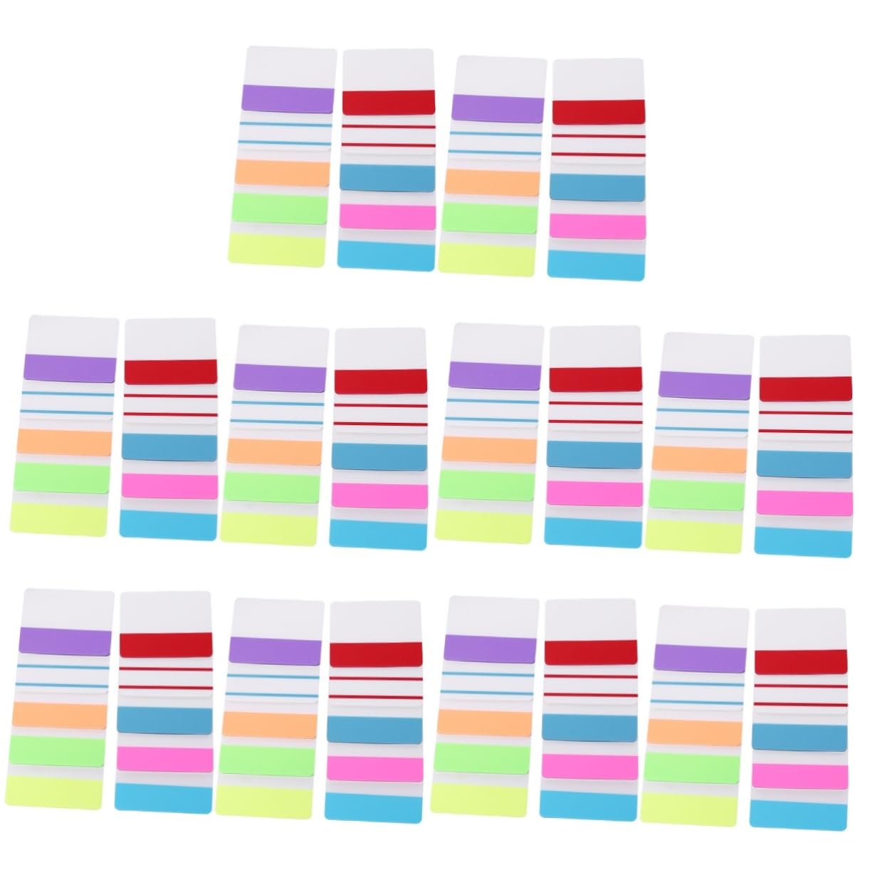 TEHAUX 5stücke Sticky Tabs Für Bücher Wiederverwendbare Index-tabs Bunten Farben Für Notizen Und Markierungen Große Für Schüler Und