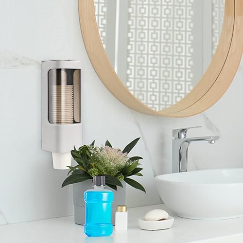 Miniatura 5 de 100 unidades  2 onzas Vasos de papel pequeños, vasos de enjuague bucal, tazas de baño, mini tazas desechables pequeñas